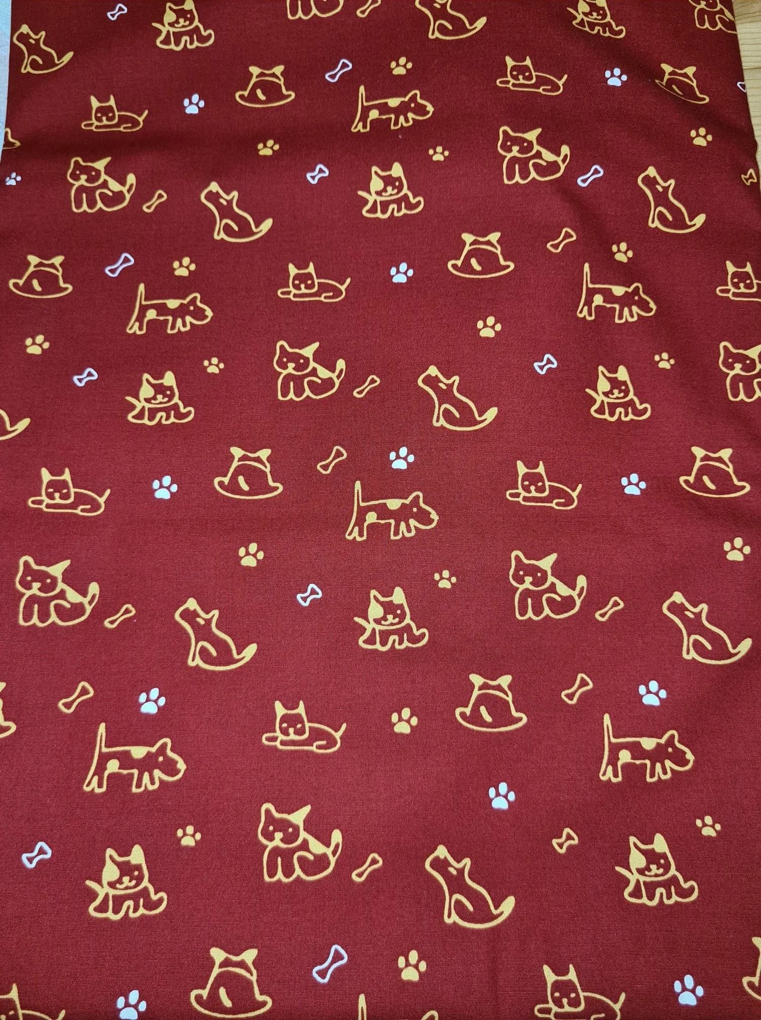 Scrub Top - Red Puppies