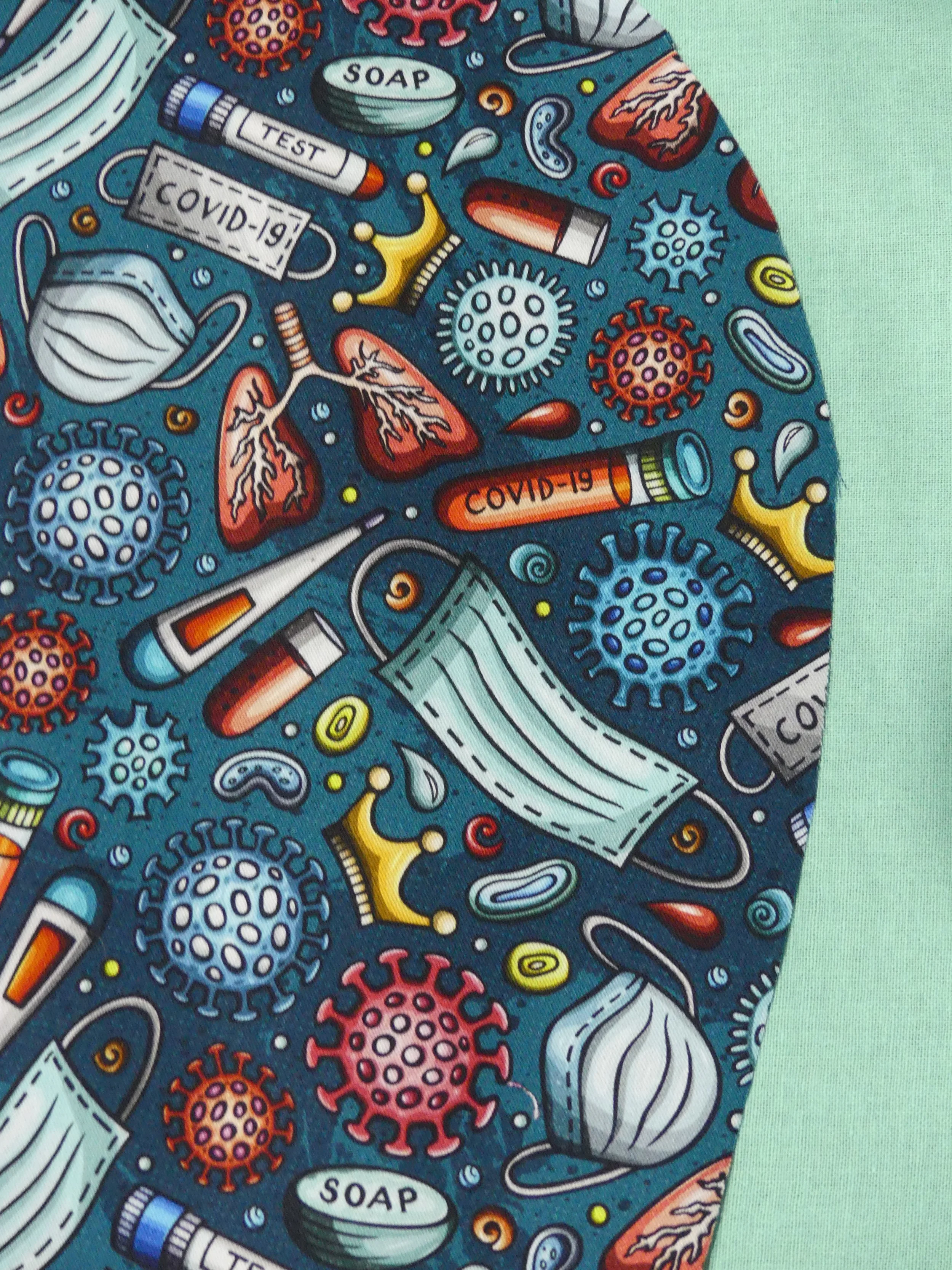 Scrub Cap - Covid - Mint