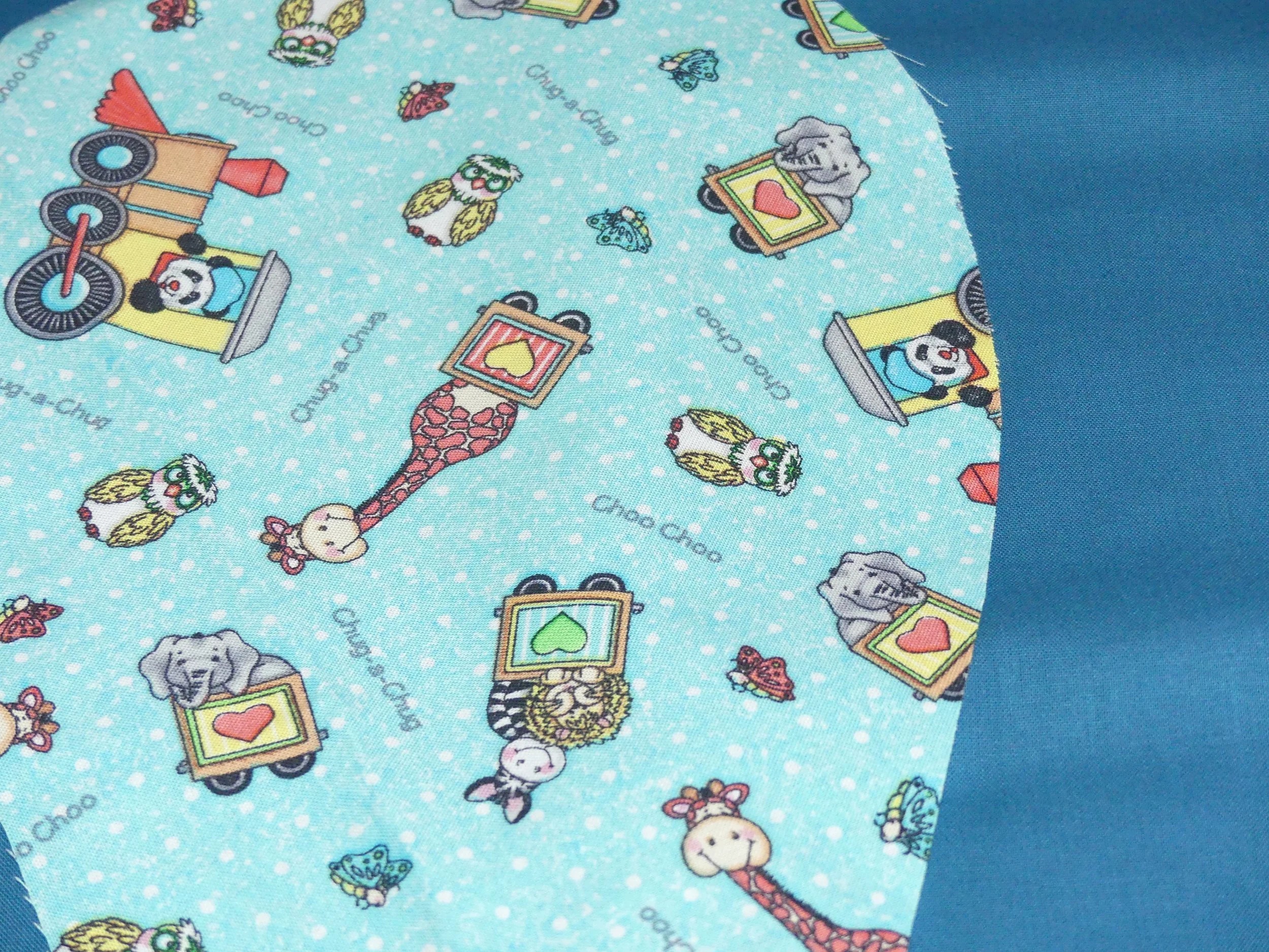 Scrub Cap - Choo Choo - Teal