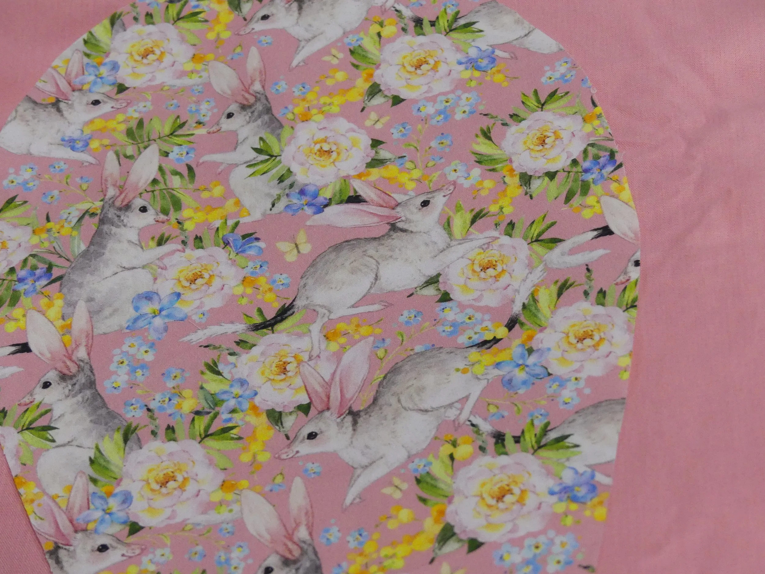Scrub Cap - Bilby Florals Pink - Pink