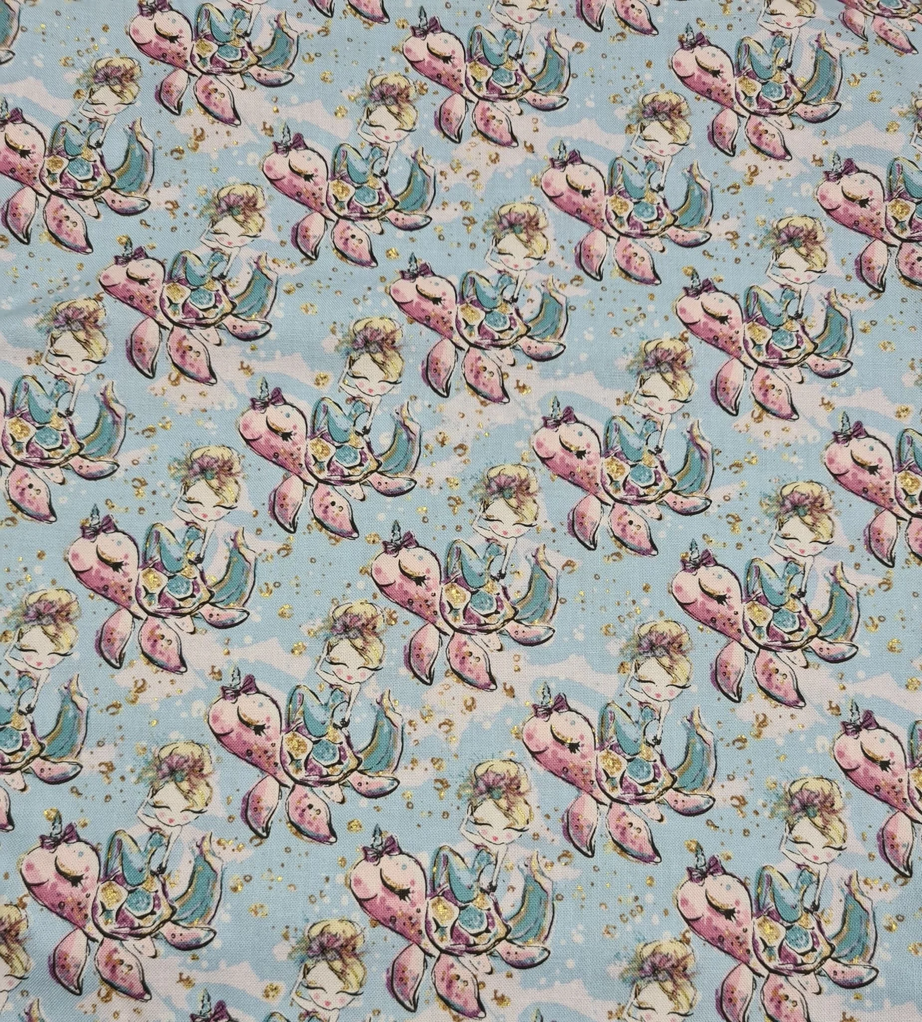 Scrub Top - Turtles & Mermaids
