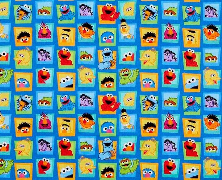Scrub Top - Size XS - Sesame Street Blocks