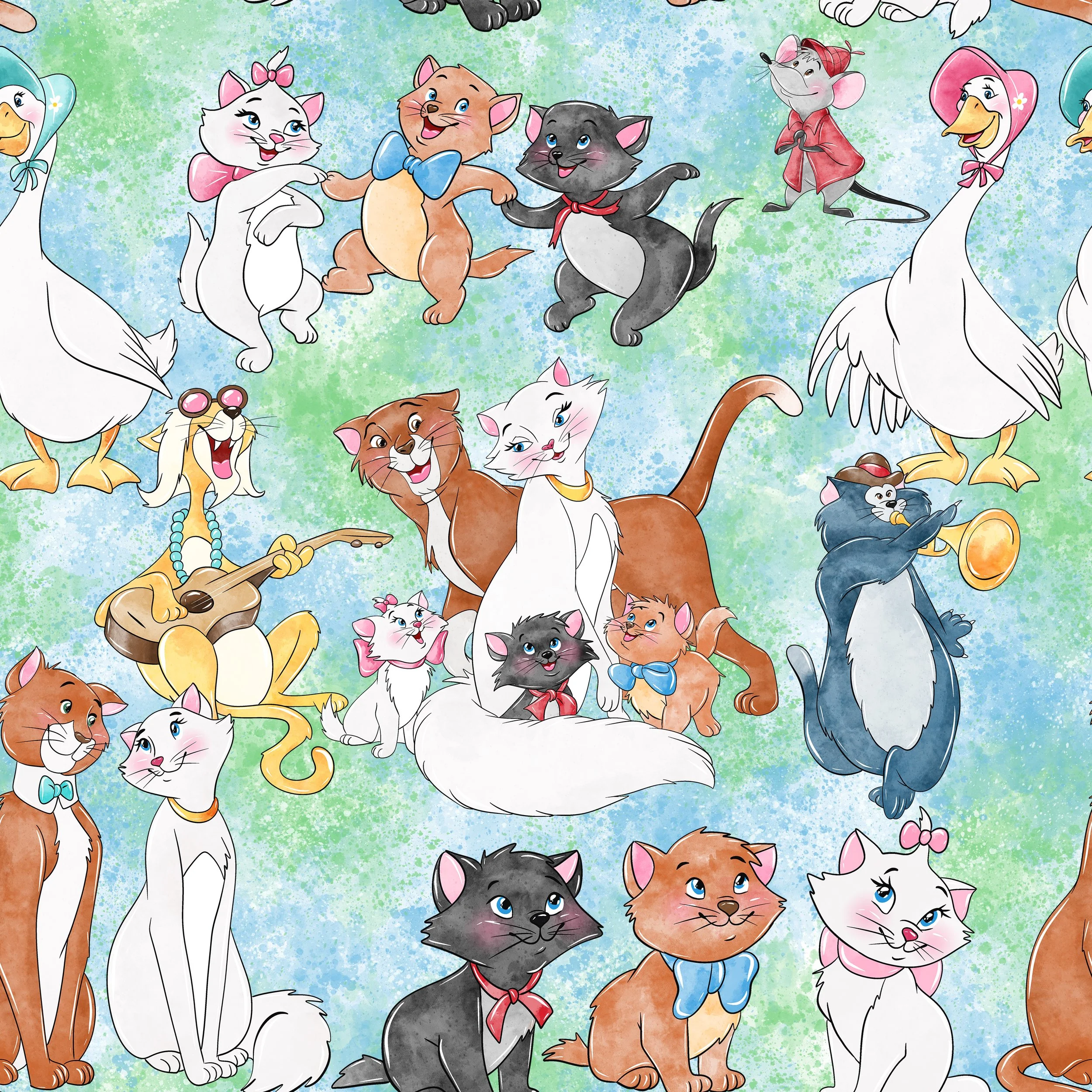 Scrub Top - 3064 The Aristocats