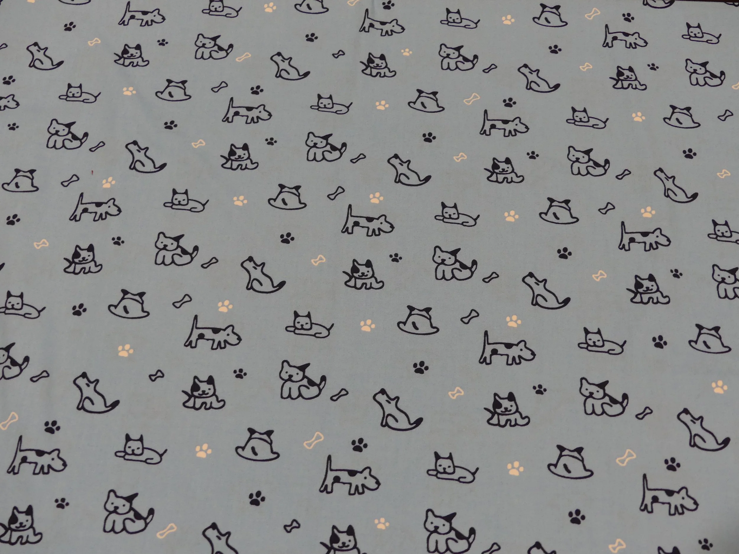Scrub Top - Blue Puppies