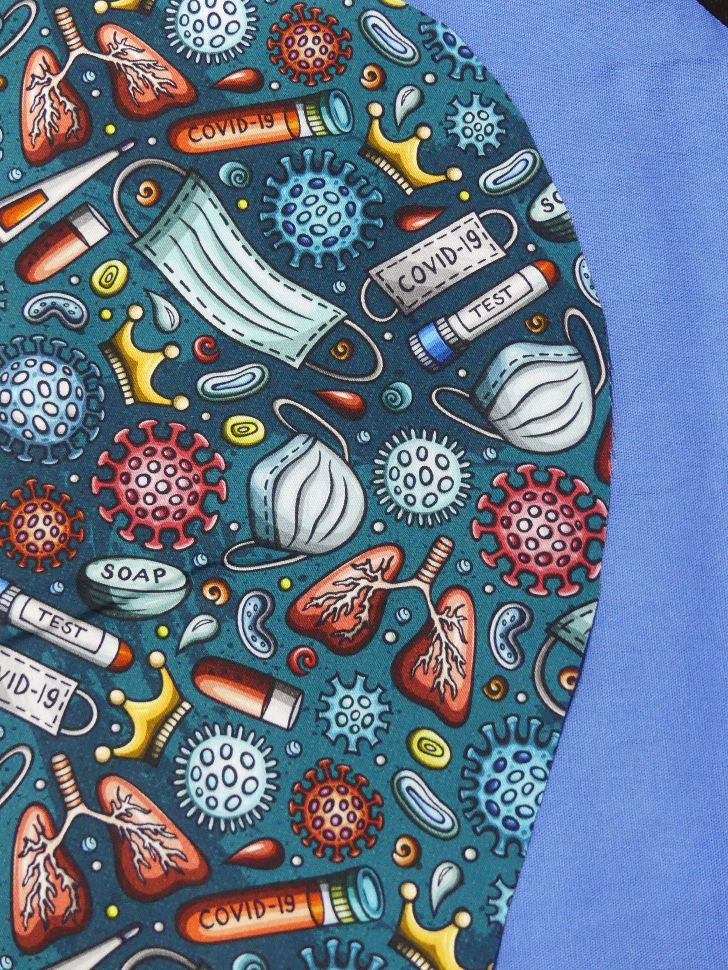 Scrub Cap - Covid - Blue