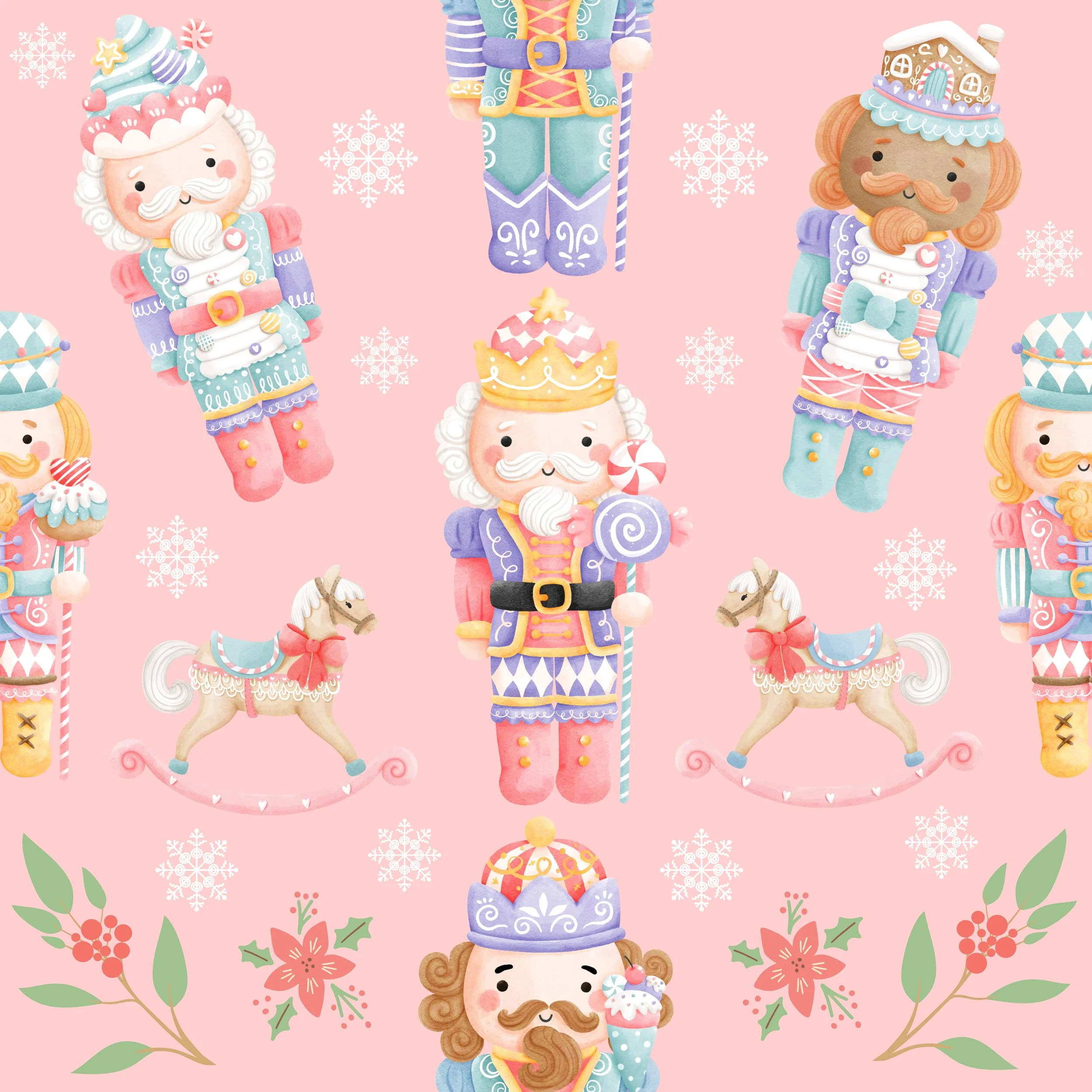 PREORDER - ROUND 33 - SCRUB TOP - 2085 NUTCRACKER CHRISTMAS