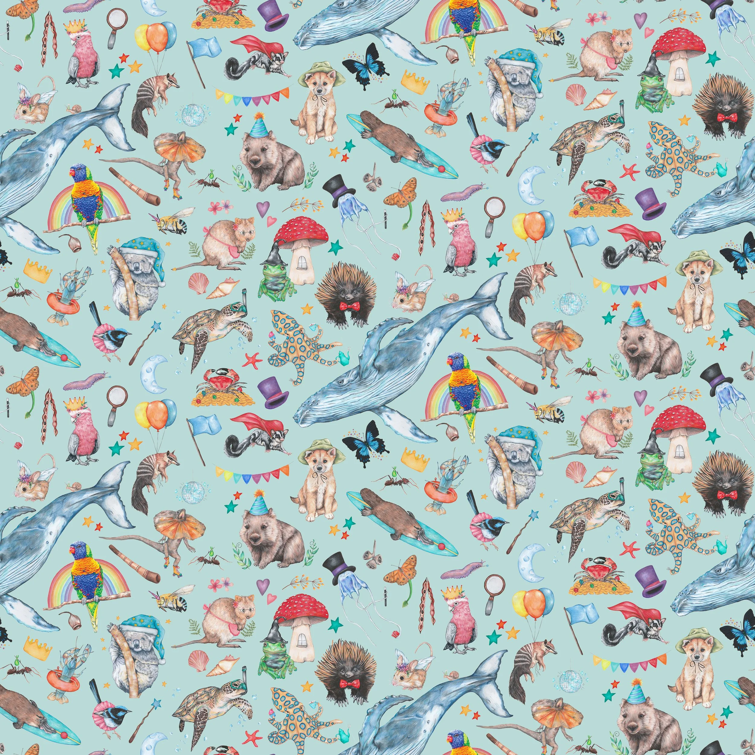 PREORDER - ROUND 33 - SCRUB TOP - 3271 AUSTRALIANA TOSS DUCK EGG