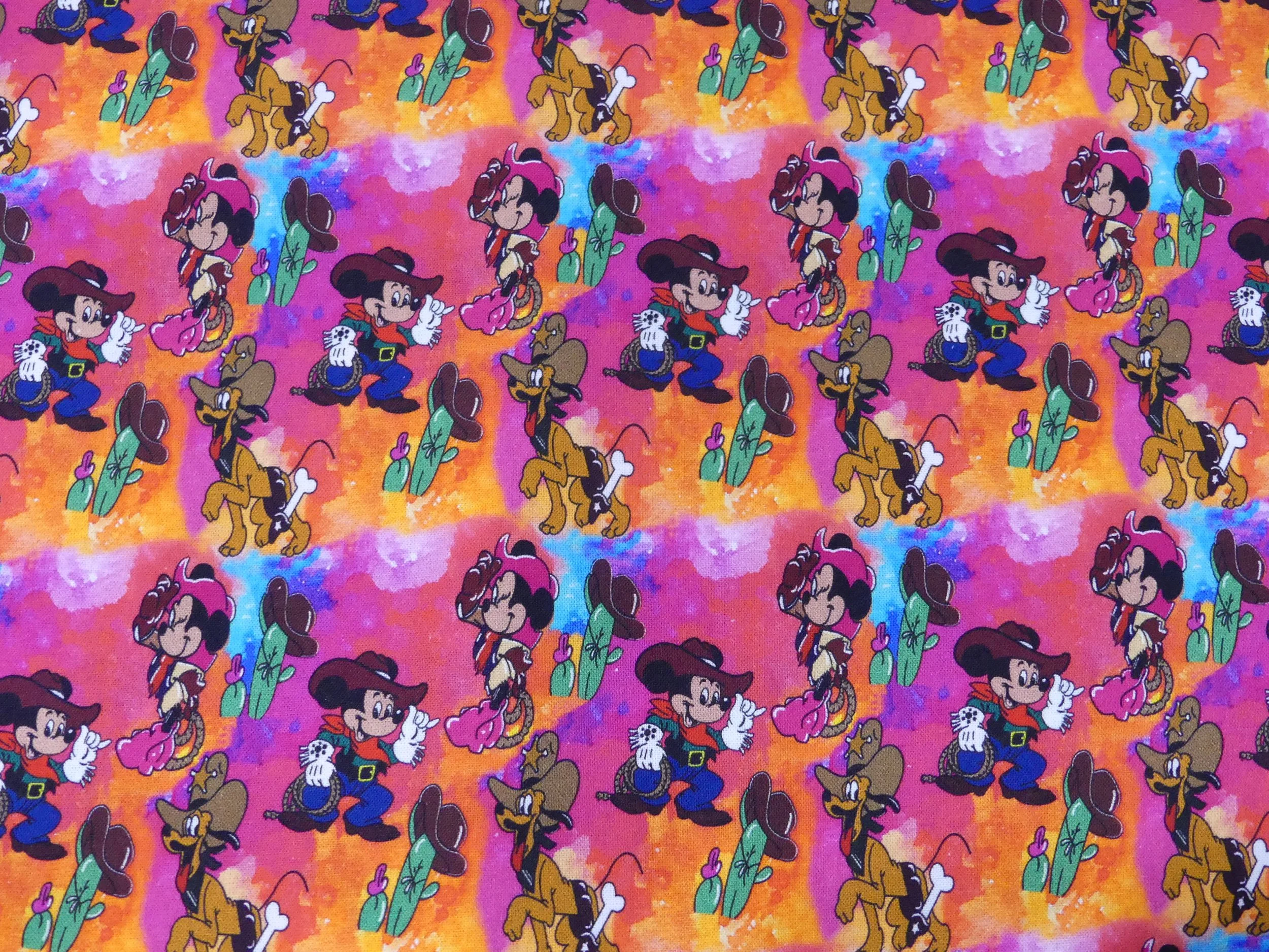 Scrub Top - Cowboy Mickey