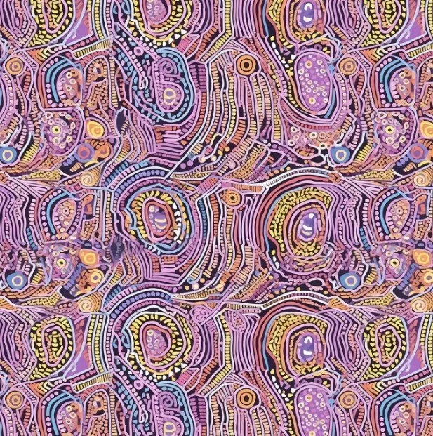 Scrub Top - Pastel Circles