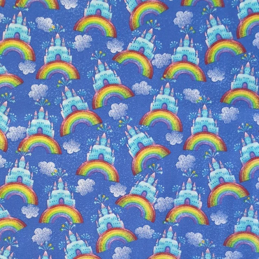 Scrub Top - Fairyland Castle