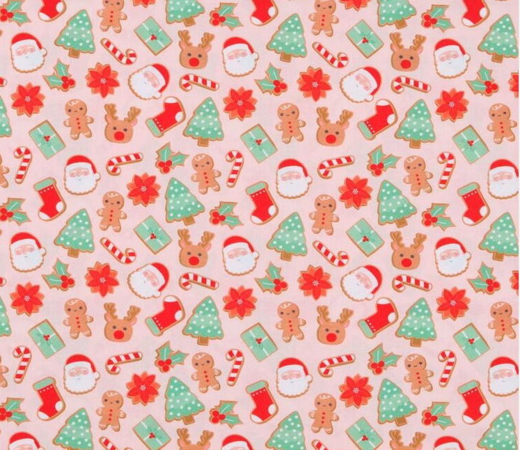 Christmas Scrub Top - Gingerbread