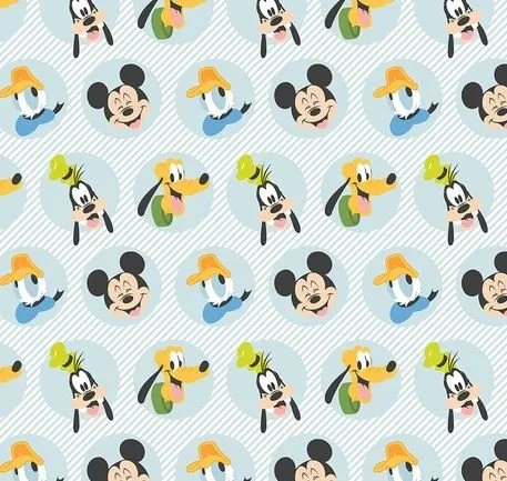 Scrub Top - Mickey & Friends Toss