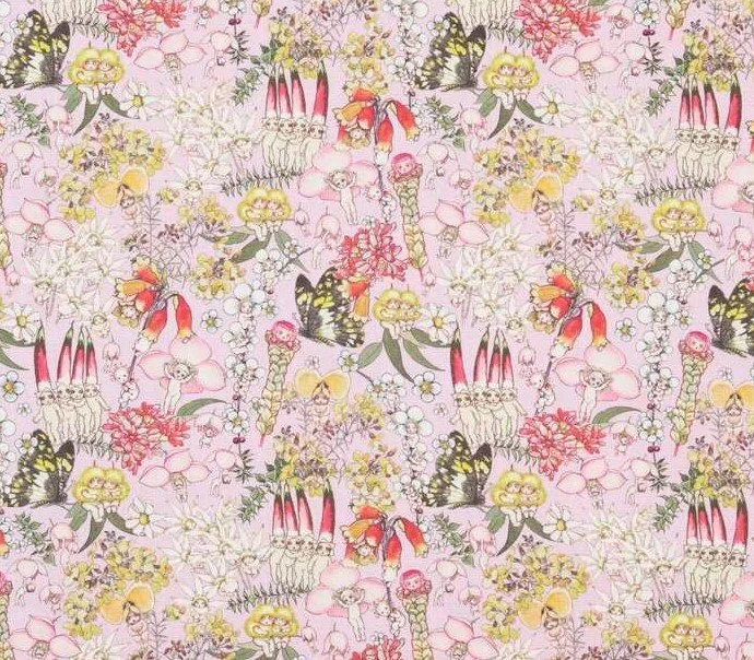 Scrub Top - May Gibbs Garden in Pink