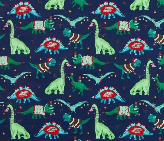 Christmas Scrub Top - Christmas Dinos