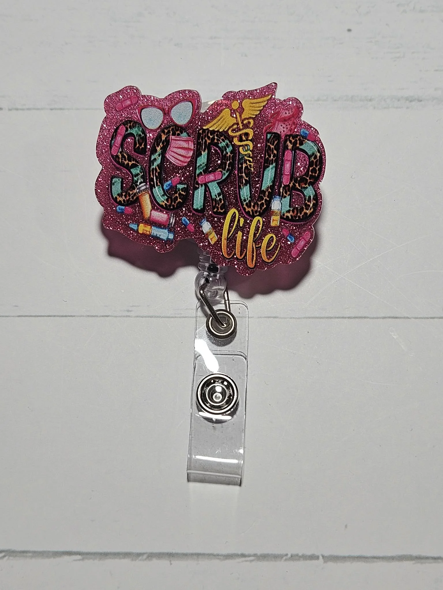 RETRACTABLE ID HOLDERS - SCRUB LIFE
