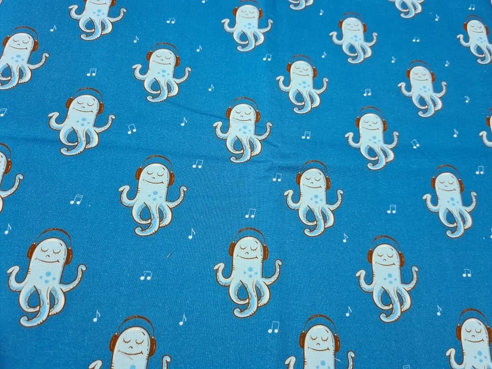 Scrub Top - Funky Octopus