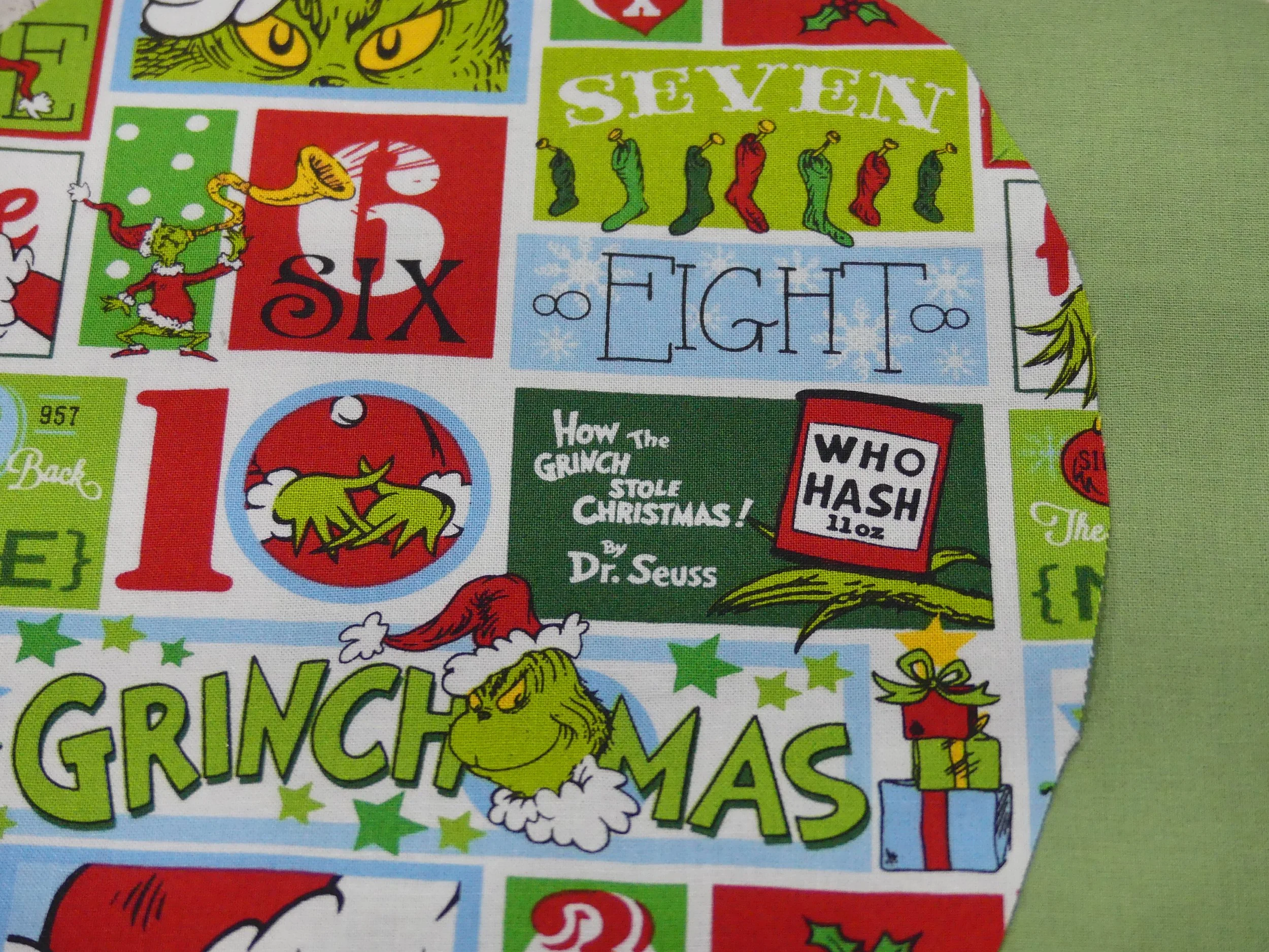 Scrub Cap - Christmas Grinchmas Calendar - Green