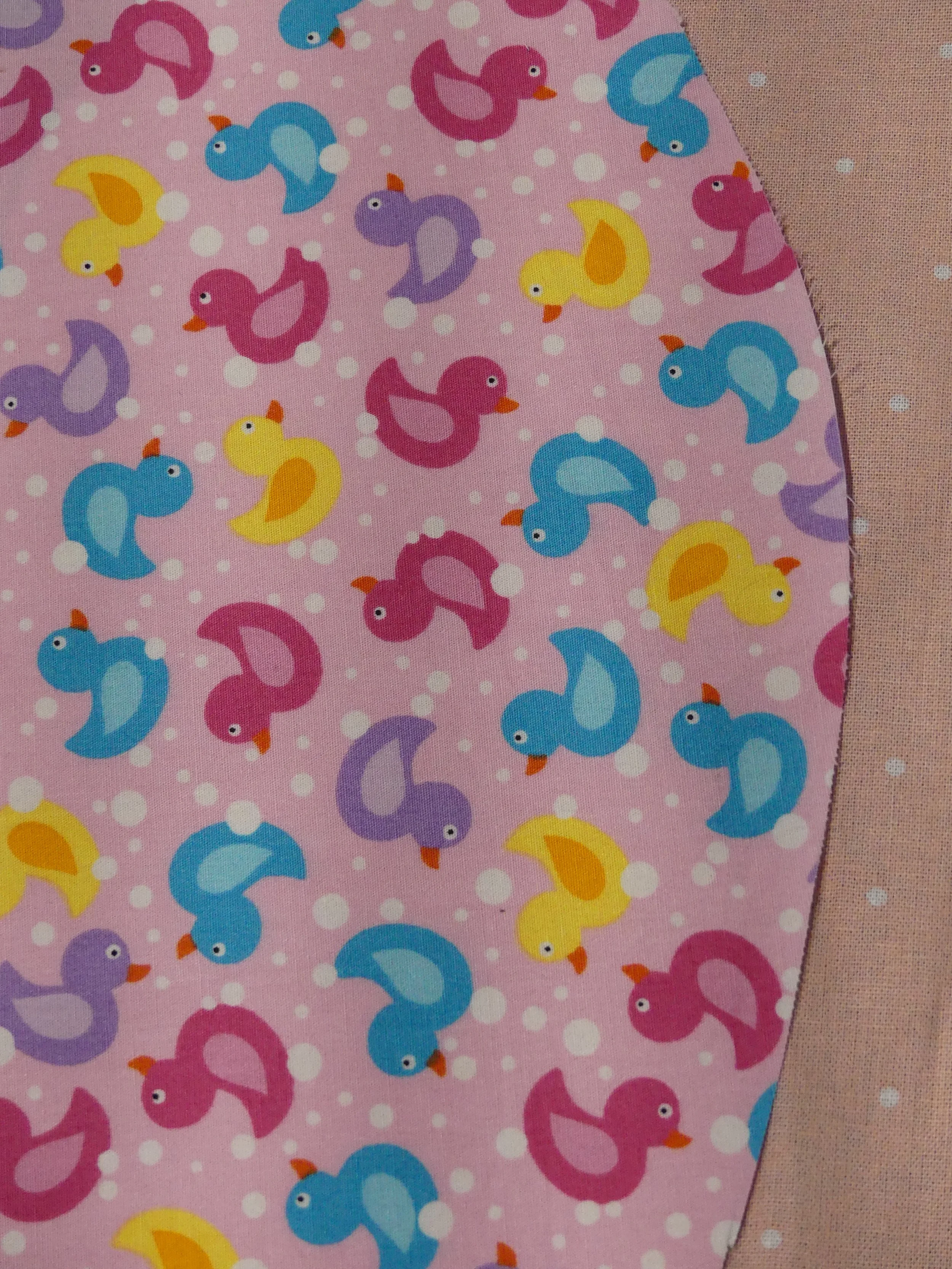 Scrub Cap - Duckies - Pale Pink Spot
