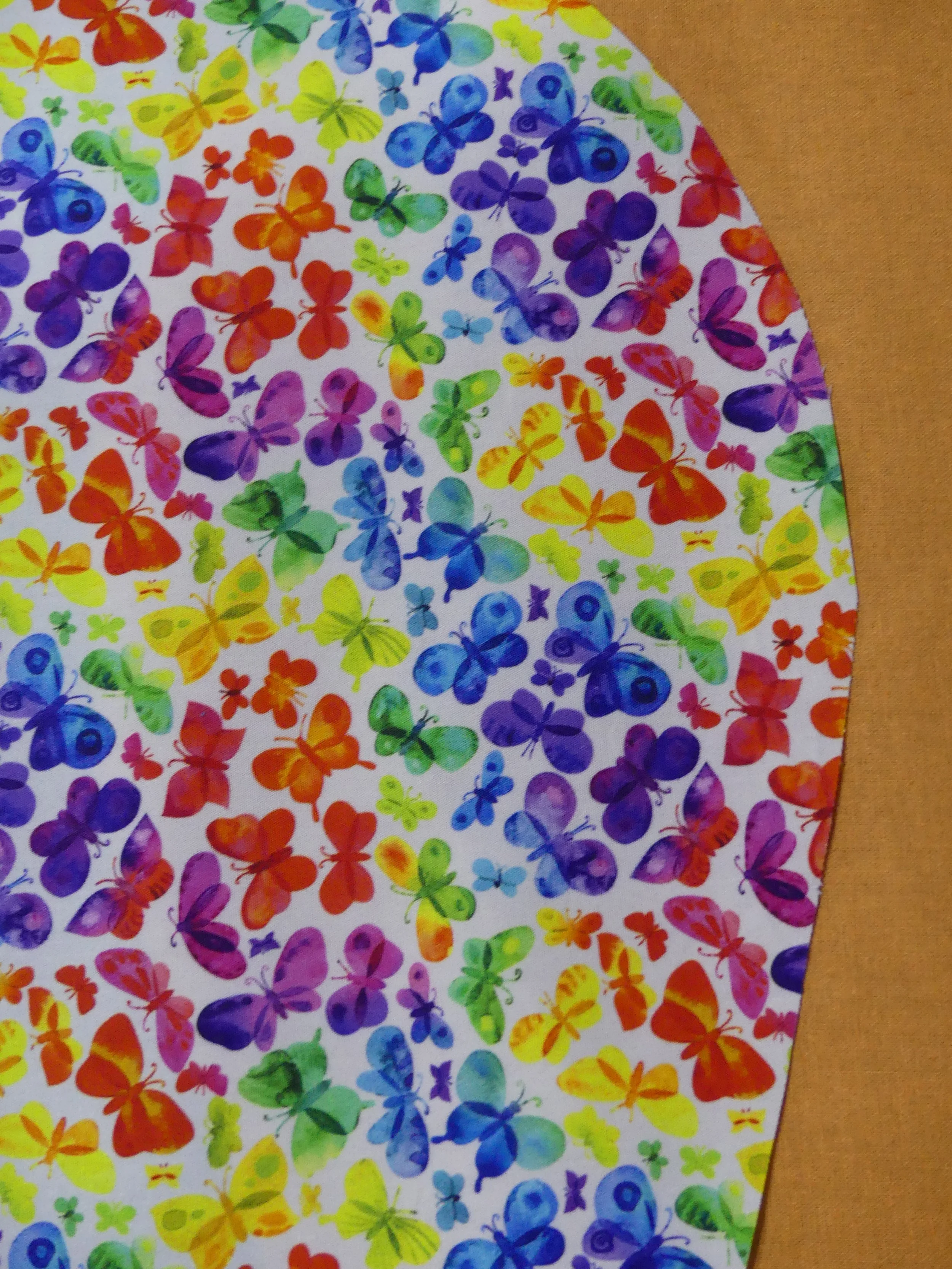 Scrub Cap - Rainbow Butterflies - Orange