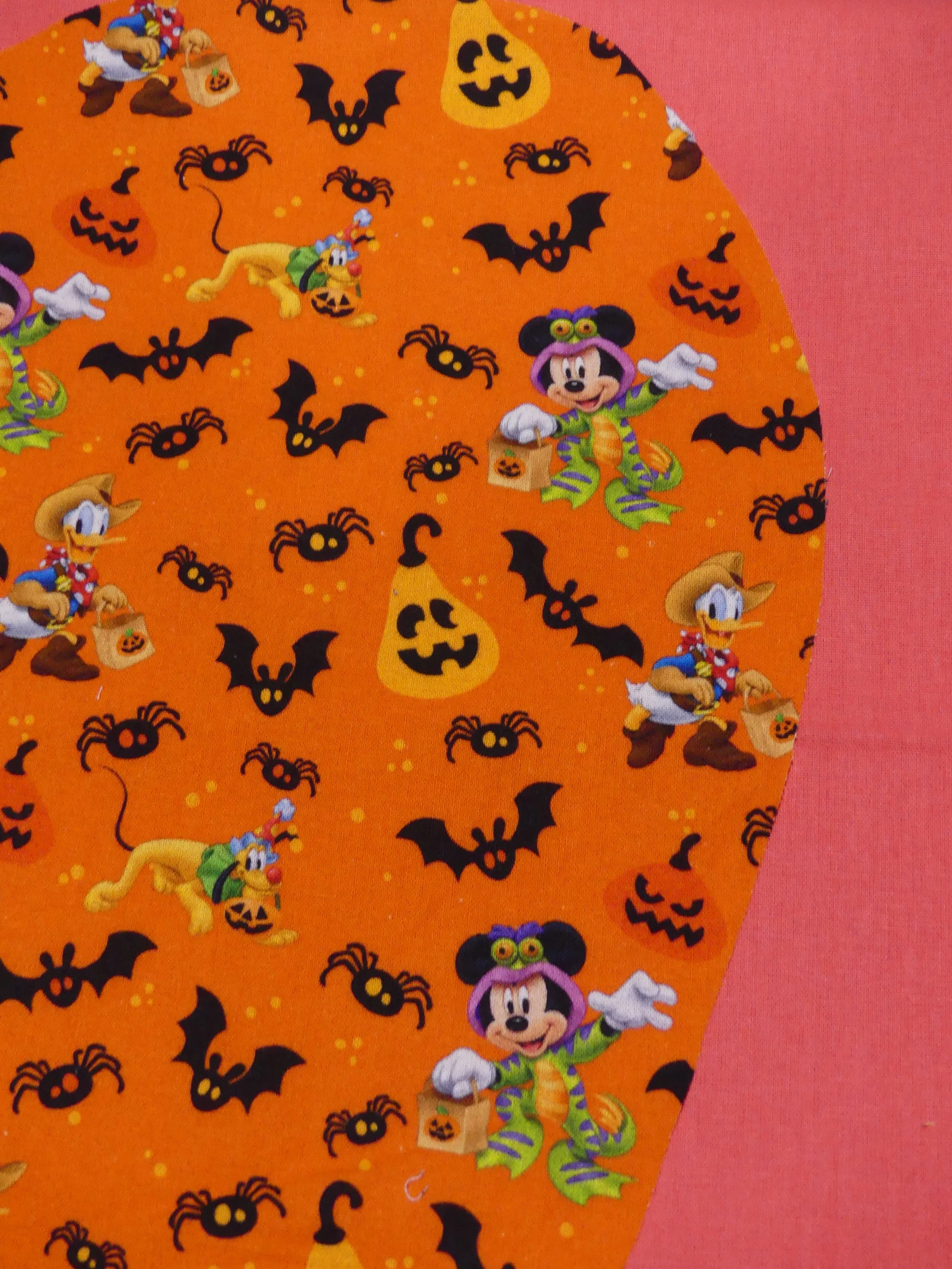 Scrub Cap - Disney Halloween Orange - Salmon