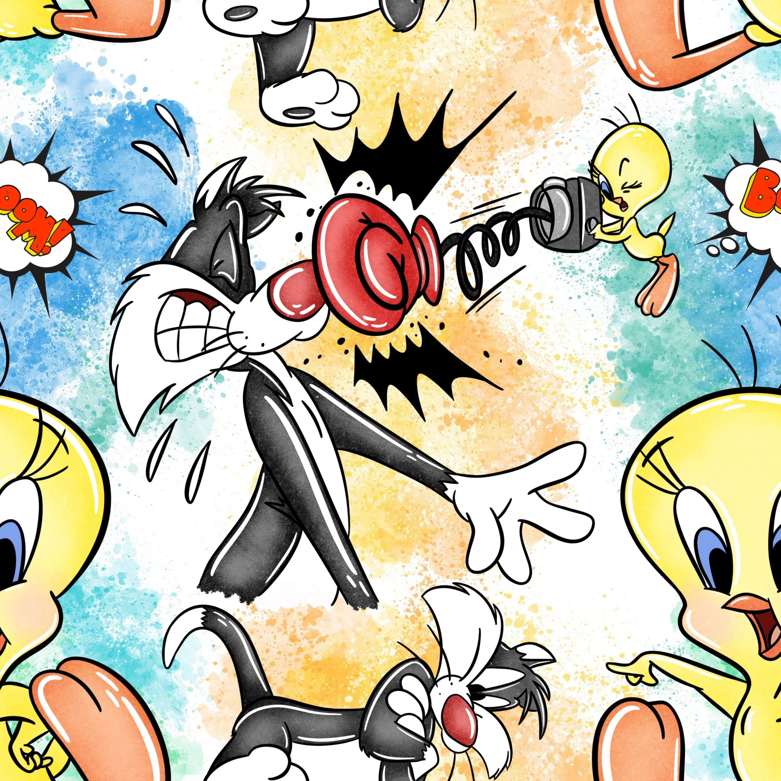 Scrub Top - 3158 Sylvester & Tweety