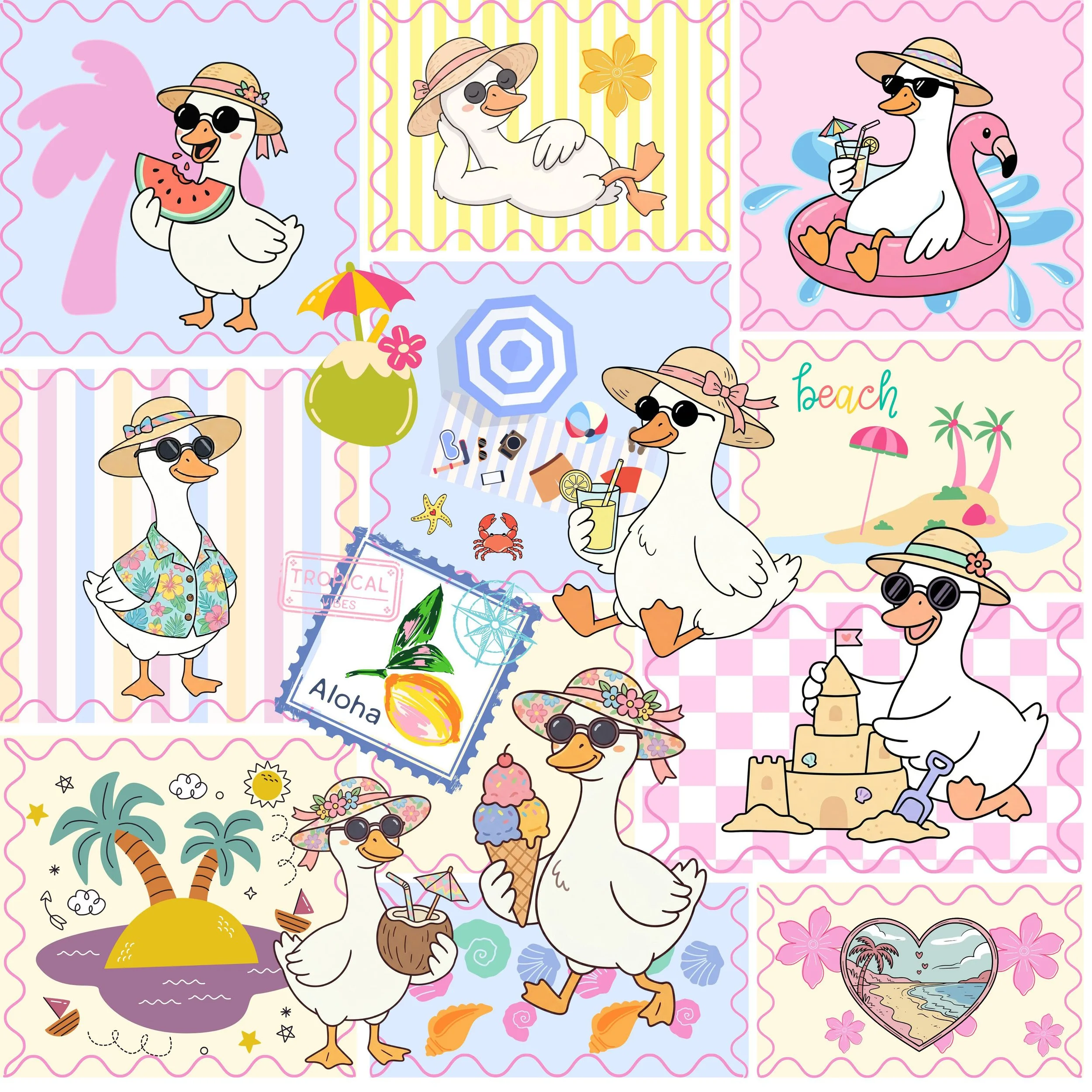 PREORDER - ROUND 33 - SCRUB TOP - 3301 SUMMER GOOSE