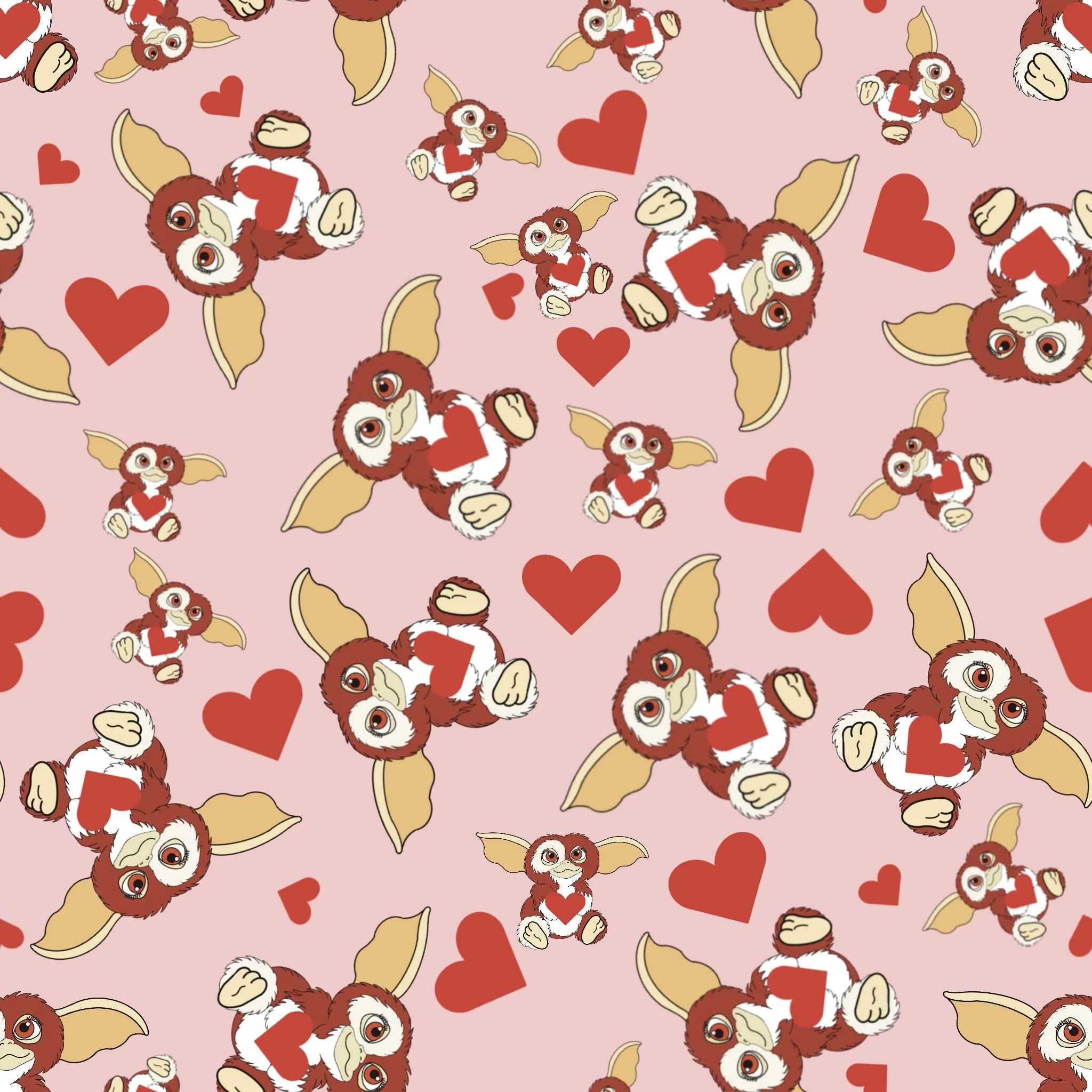 PREORDER - ROUND 33 - SCRUB TOP - 6001 GIZMO HEARTS