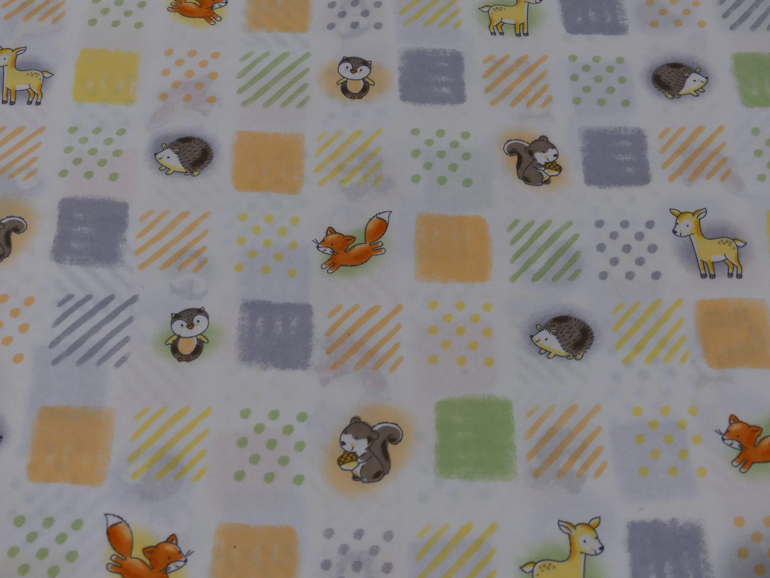 Scrub Top - Woodland Squares