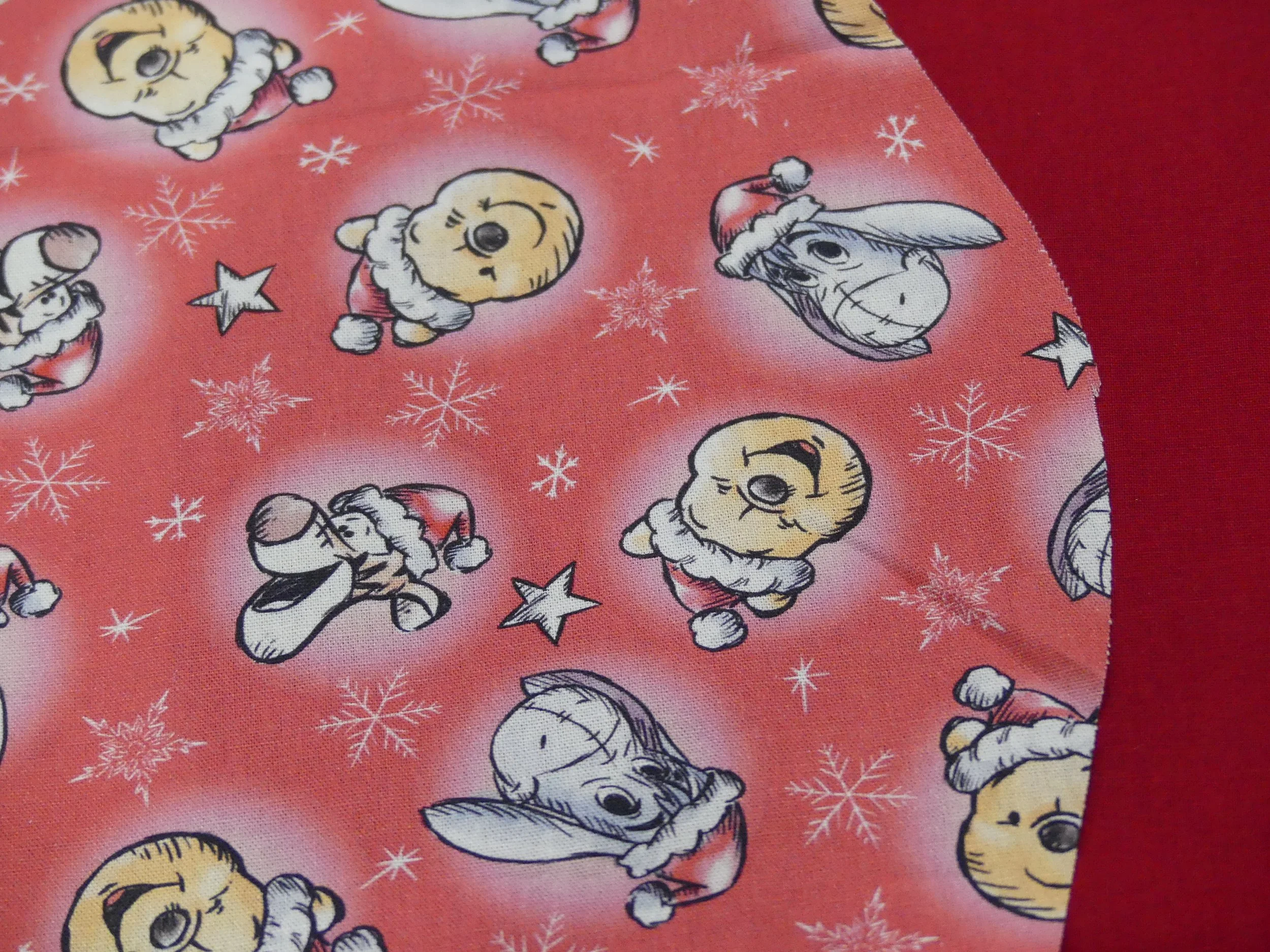 Scrub Cap - Christmas Winnie & Friends Red - Red