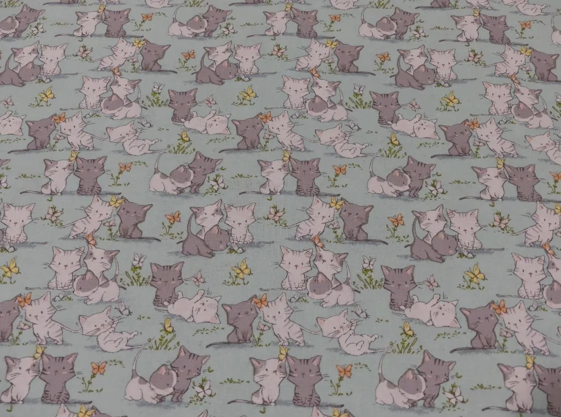 Scrub Top - Playful Kittens