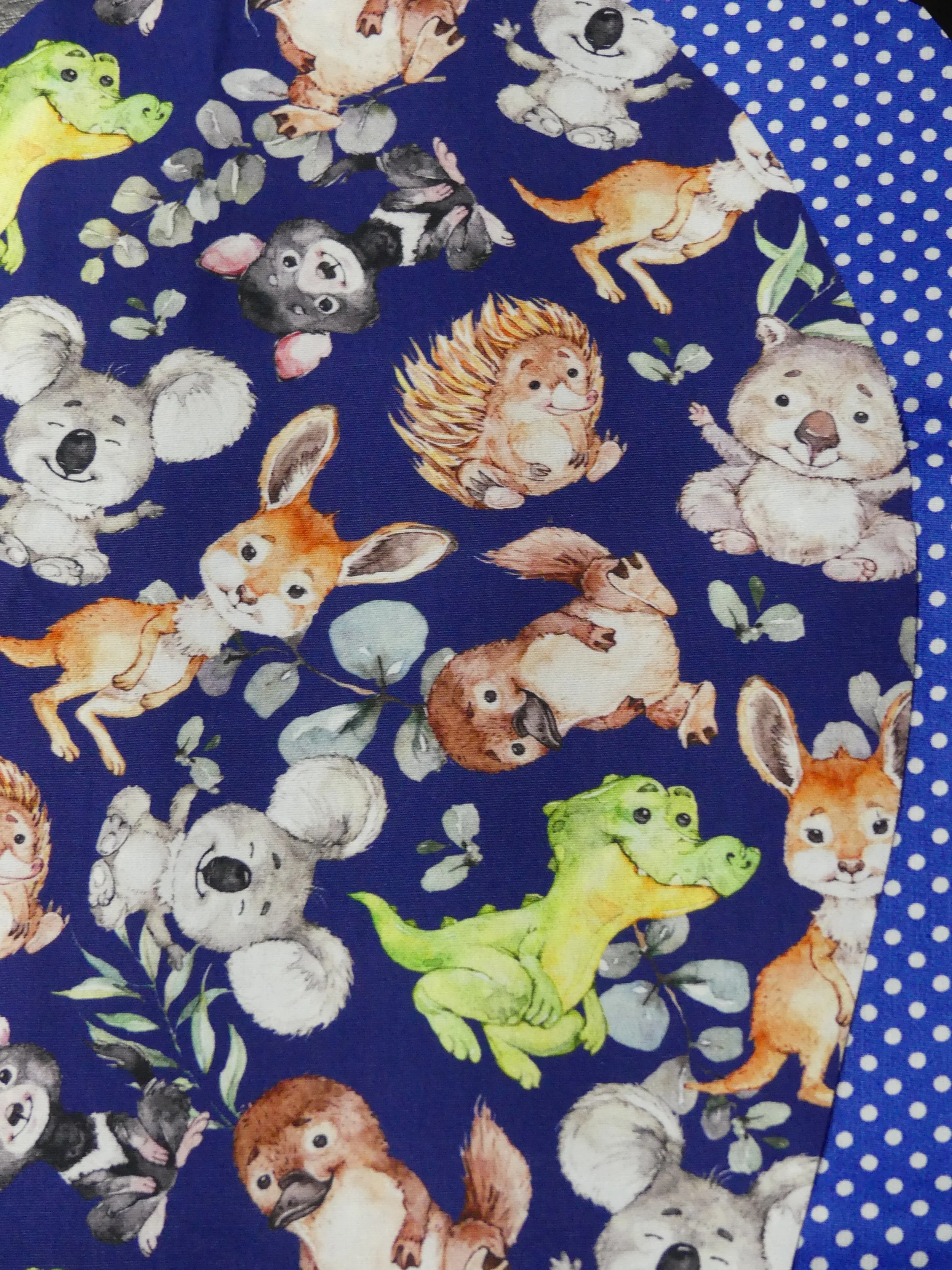 Scrub Cap - Aussie Babies - Dark Blue Spot