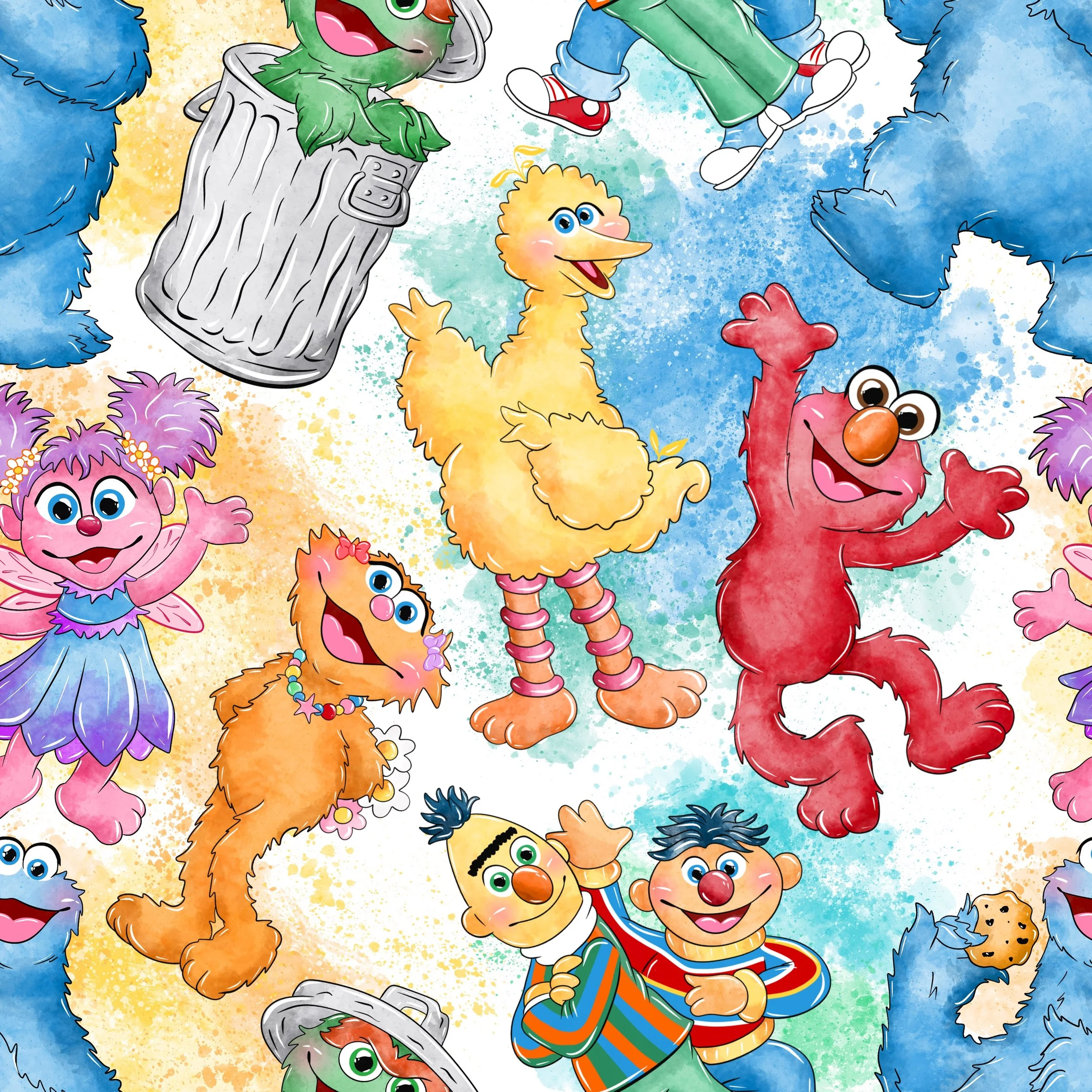 Scrub Top - 3146 Sesame Street