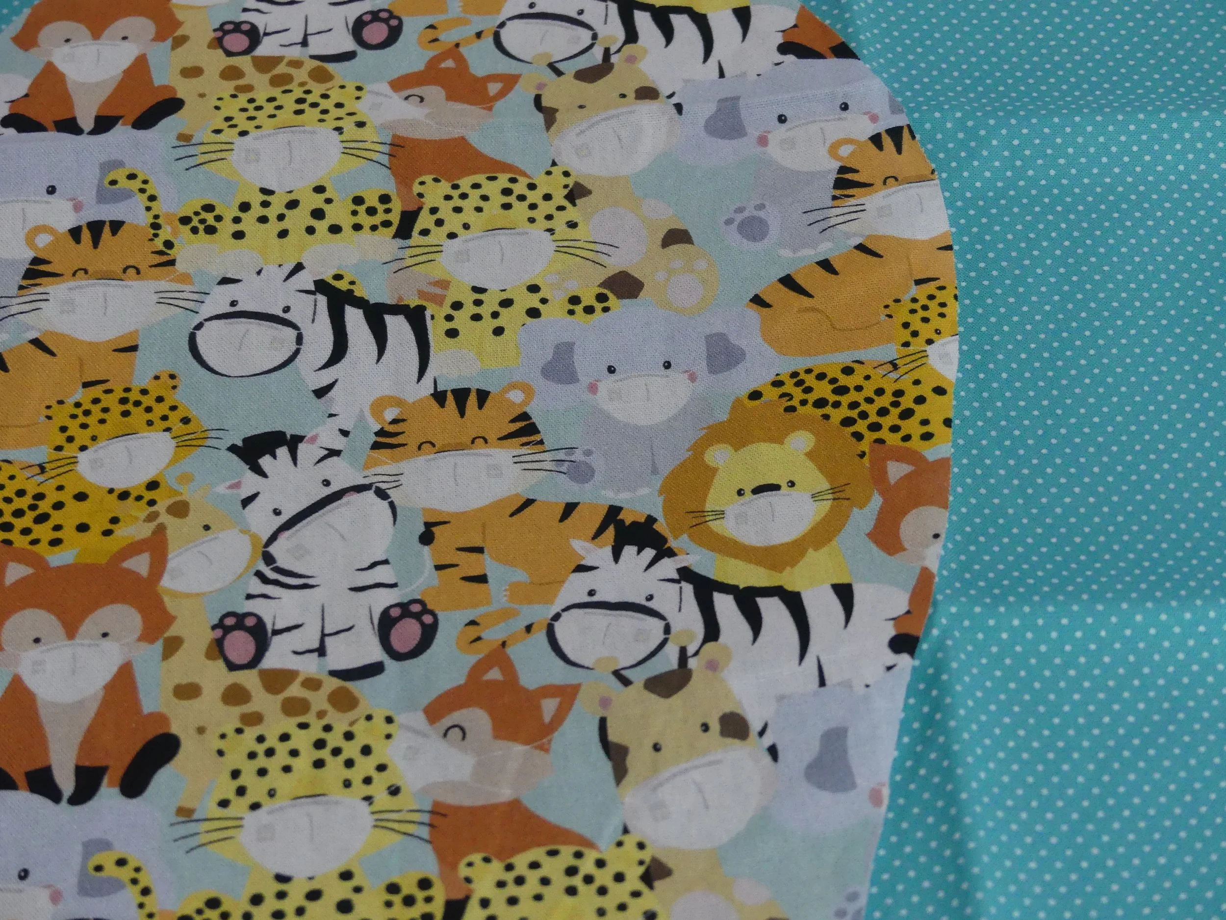 Scrub Cap - Mask Animals - Blue