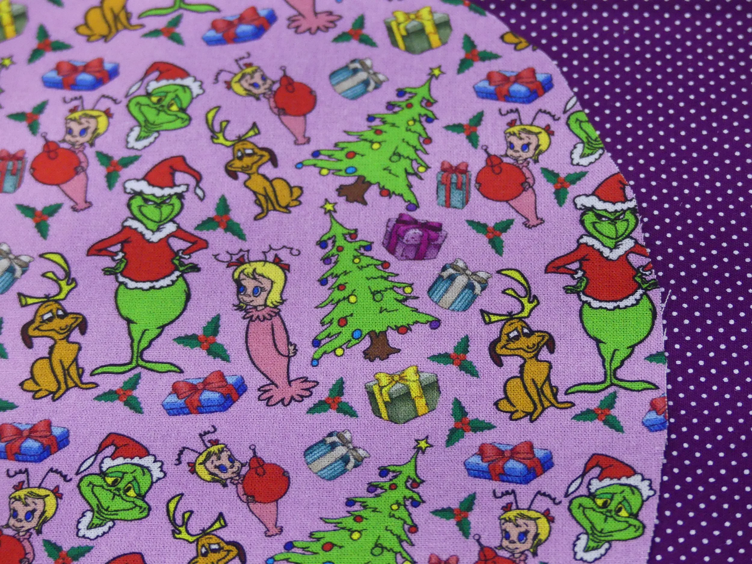 Scrub Cap - Christmas Grinchmas Pink - Plum Spot