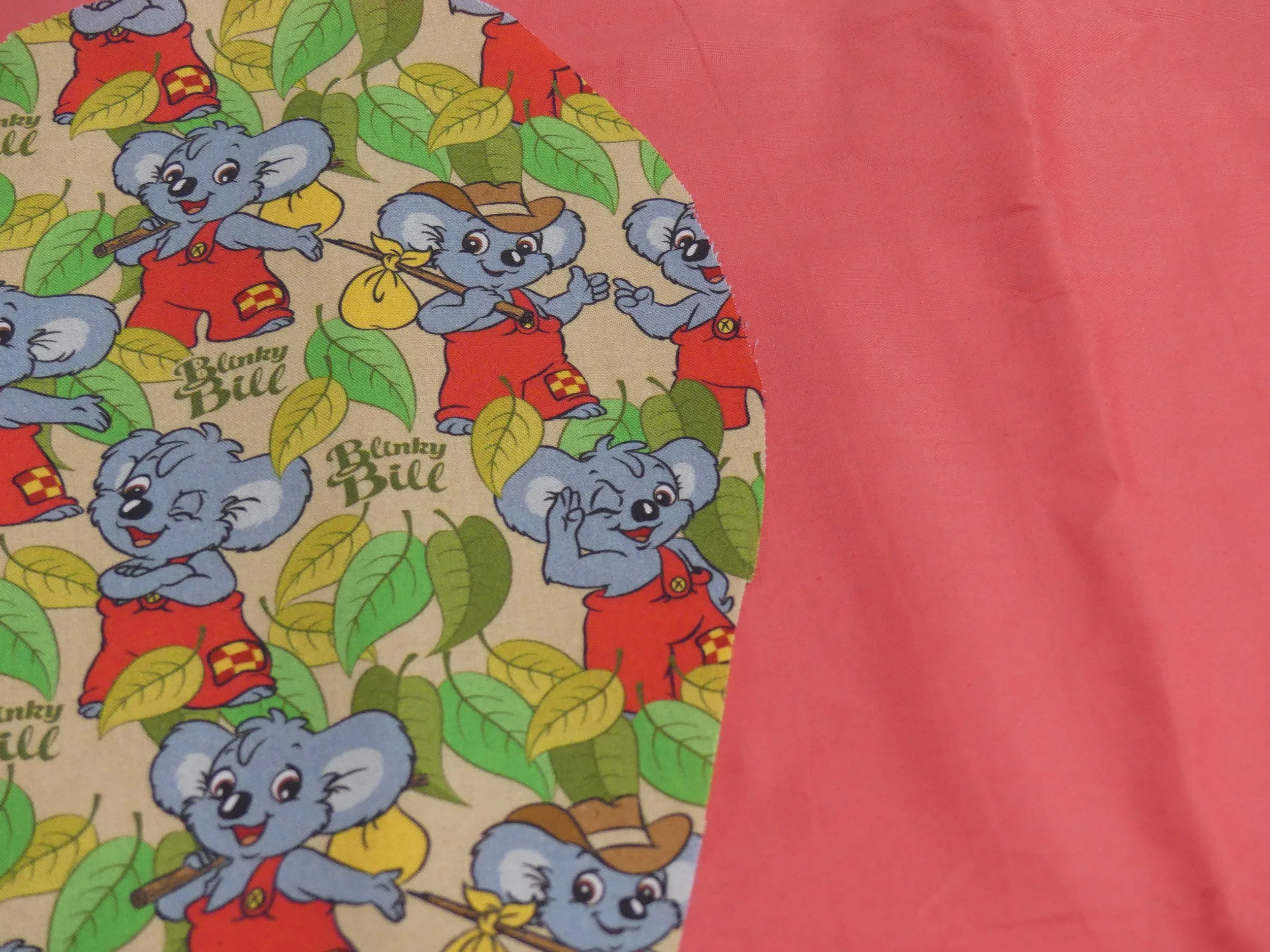 Scrub Cap - Blinky Bill - Salmon