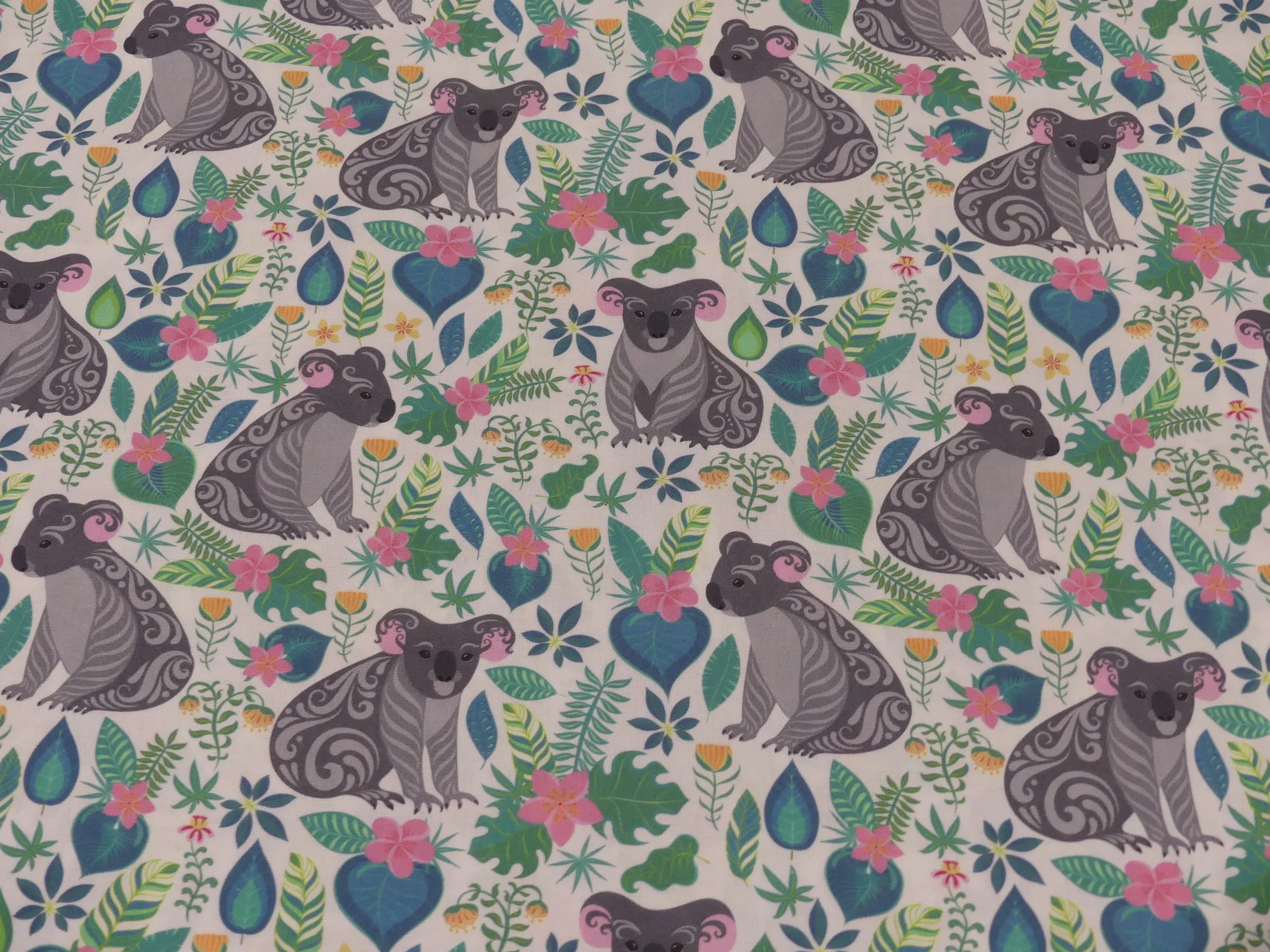Scrub Top - Tribal Koala