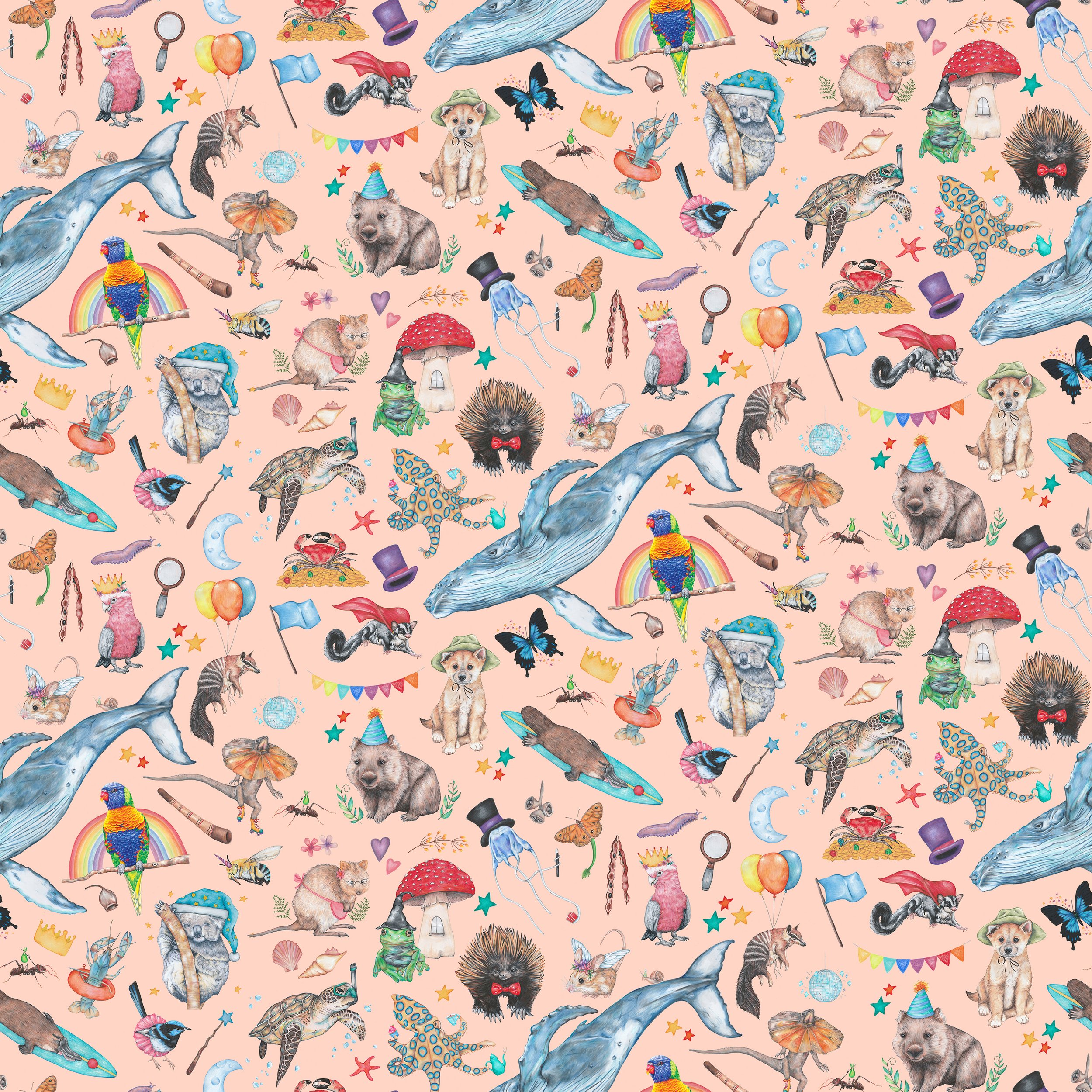 PREORDER - ROUND 33 - SCRUB TOP - 3270 AUSTRALIANA TOSS BLUSH