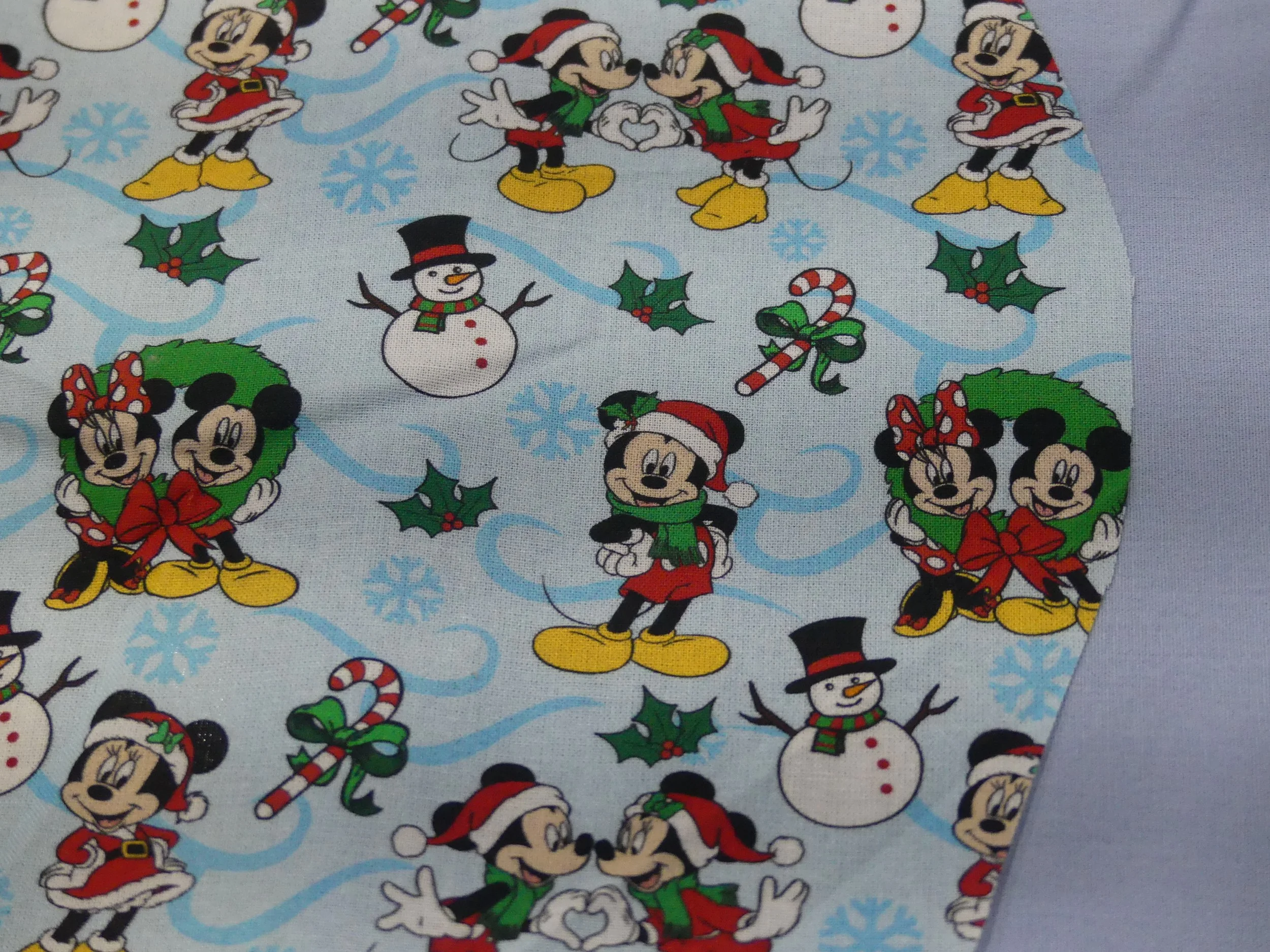 Scrub Cap - Christmas Mickey & Friends Snowflake - Blue