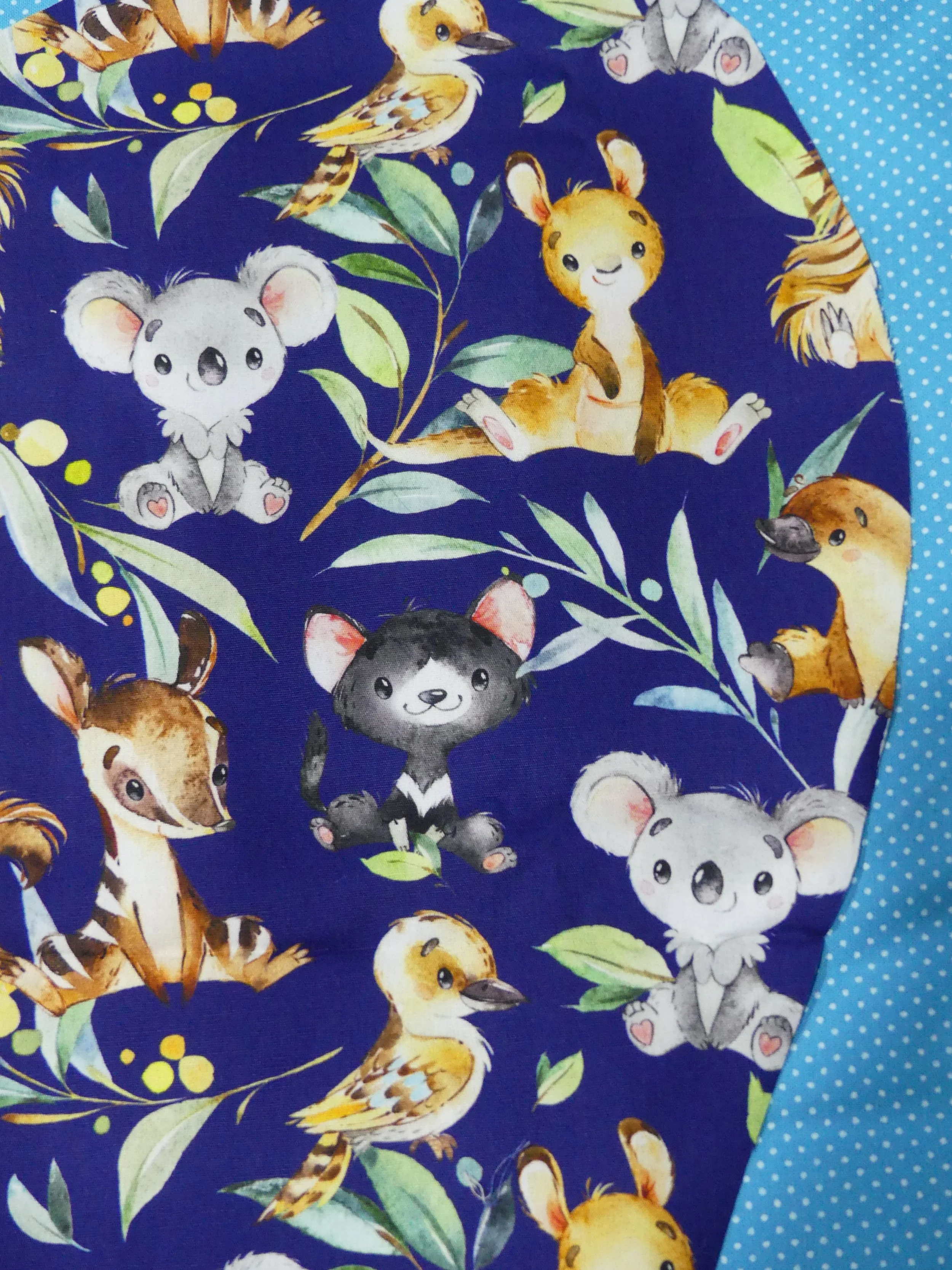 Scrub Cap - Aussie Animals - Blue Spot