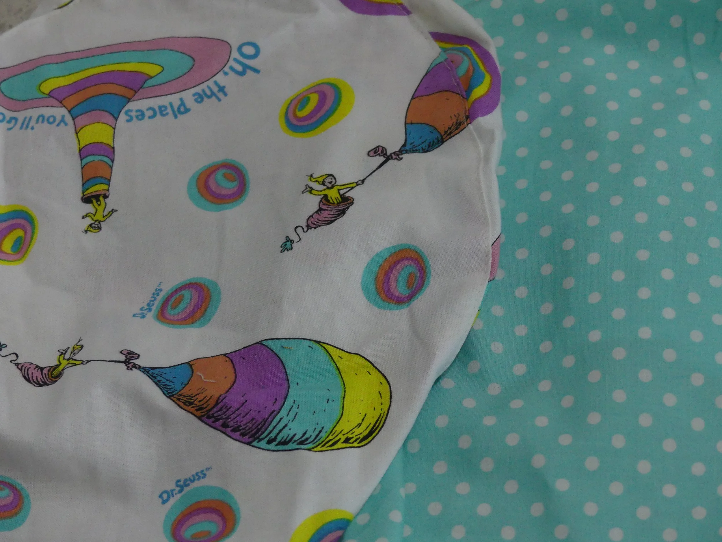 Scrub Cap - Dr Seuss Balloons - Blue Spot