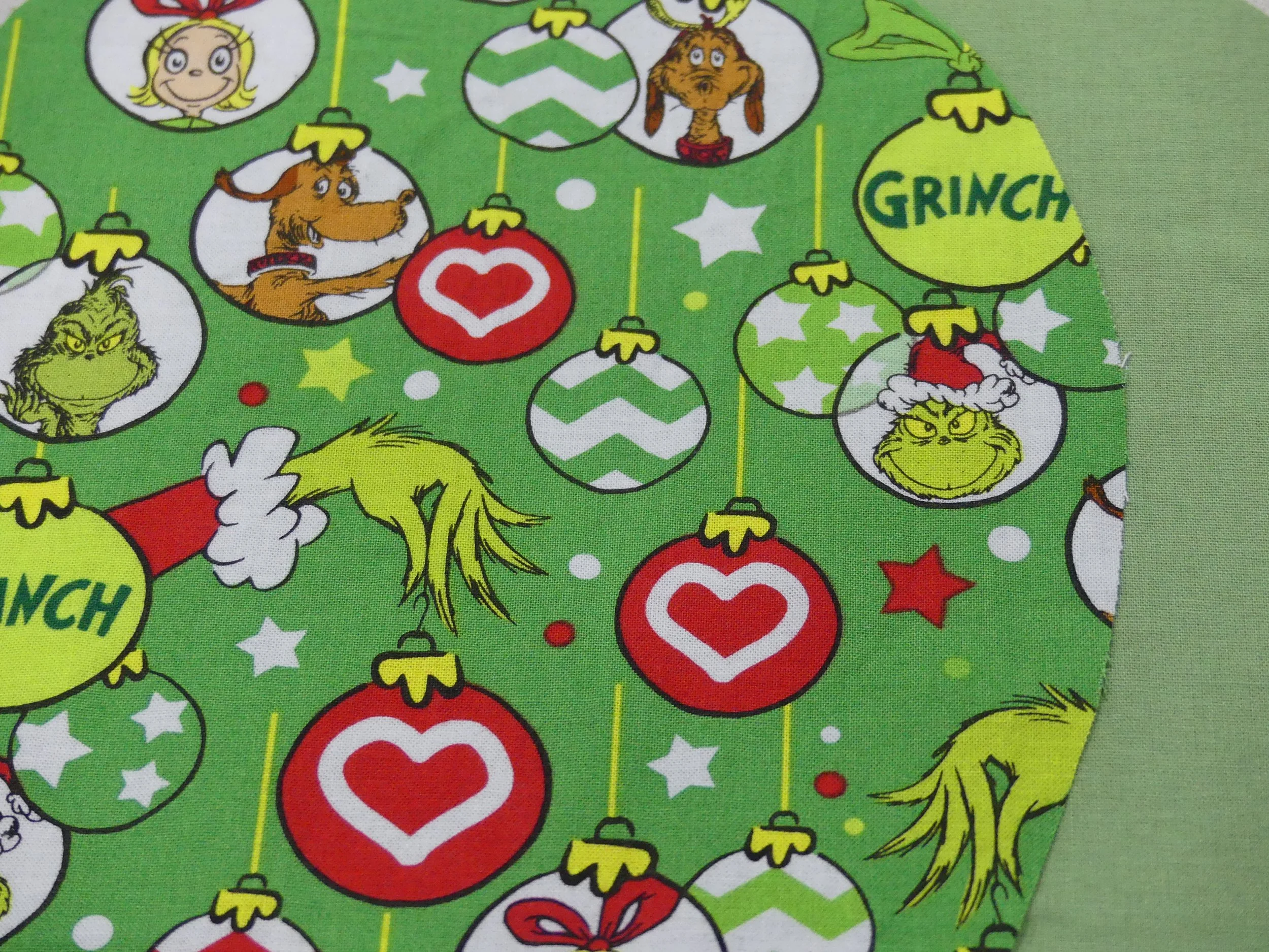 Scrub Cap - Christmas Grinchmas Baubles - Green
