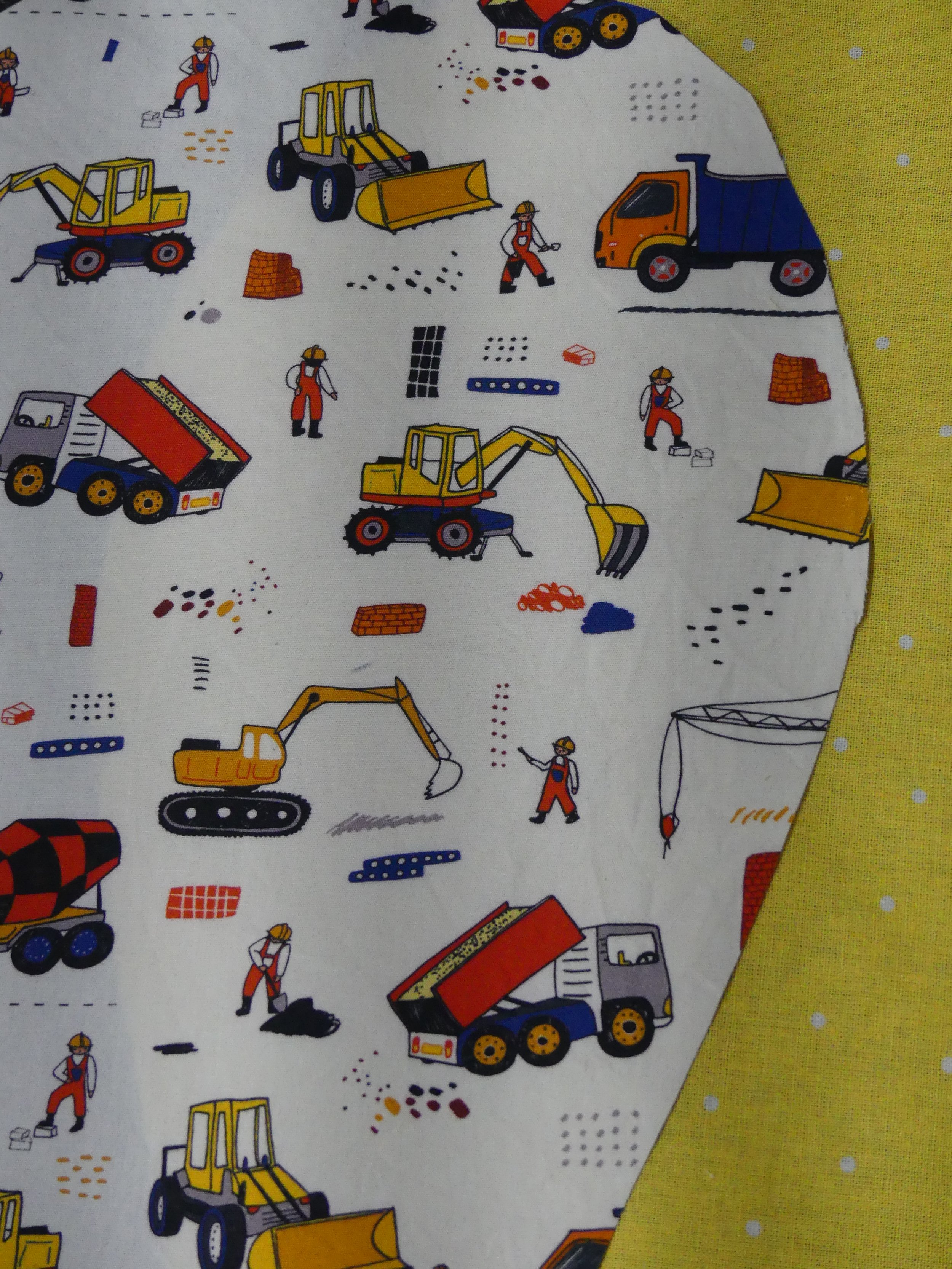 Scrub Cap - Construction - Yellow Spot