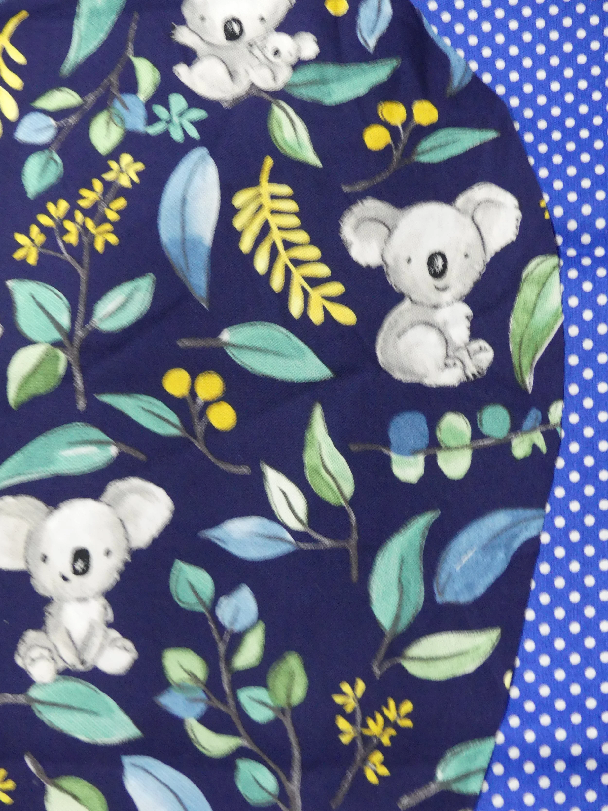 Scrub Cap - Koala - Dark Blue Spot