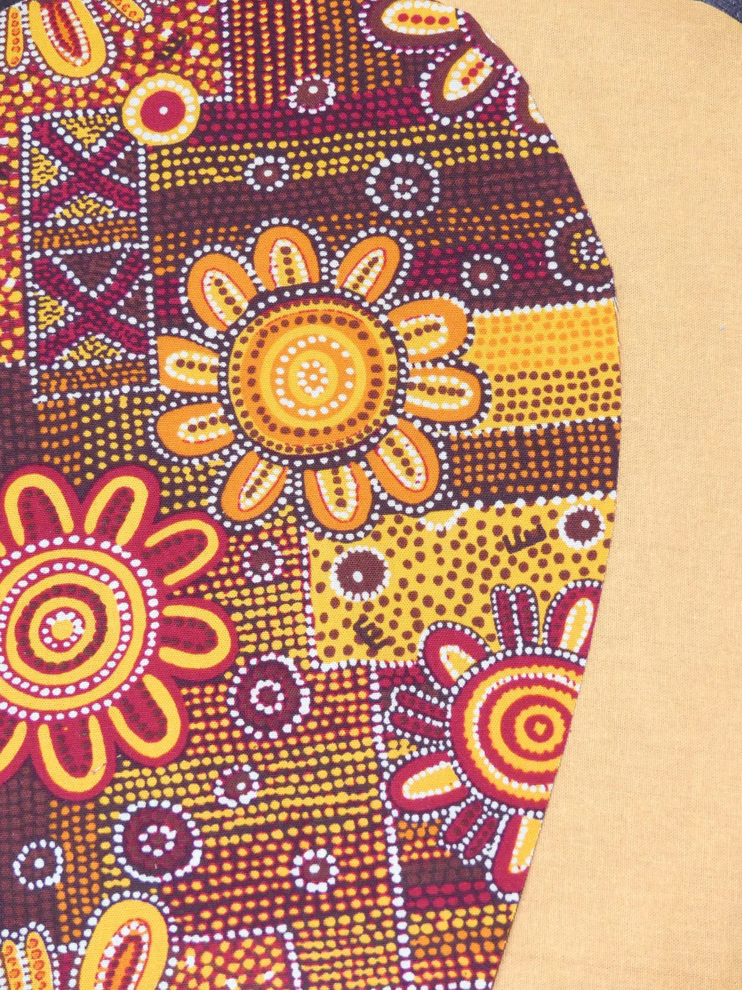 Scrub Cap - Jijaka Spinifex - Orange