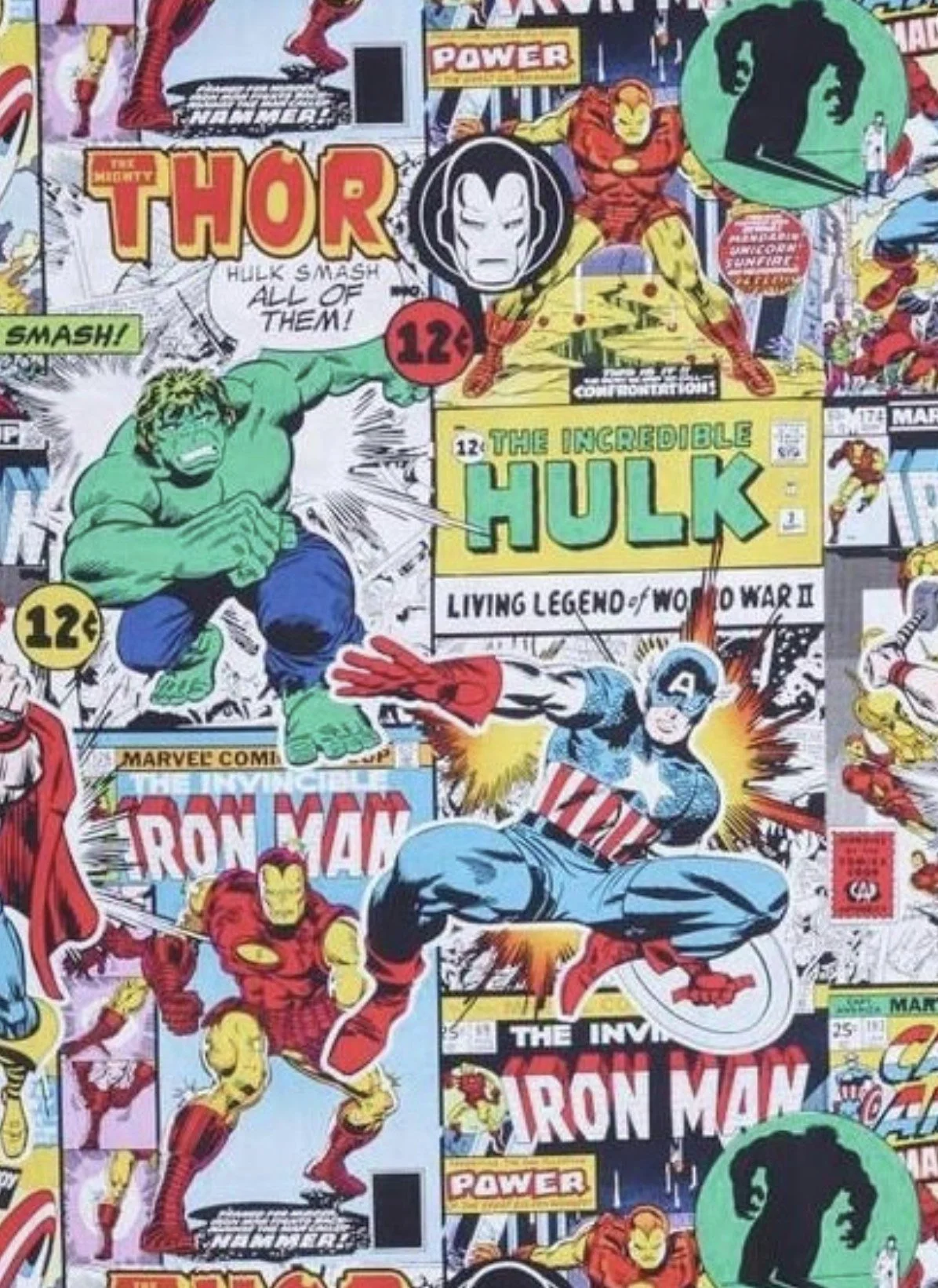 Scrub Top - Avengers Comic