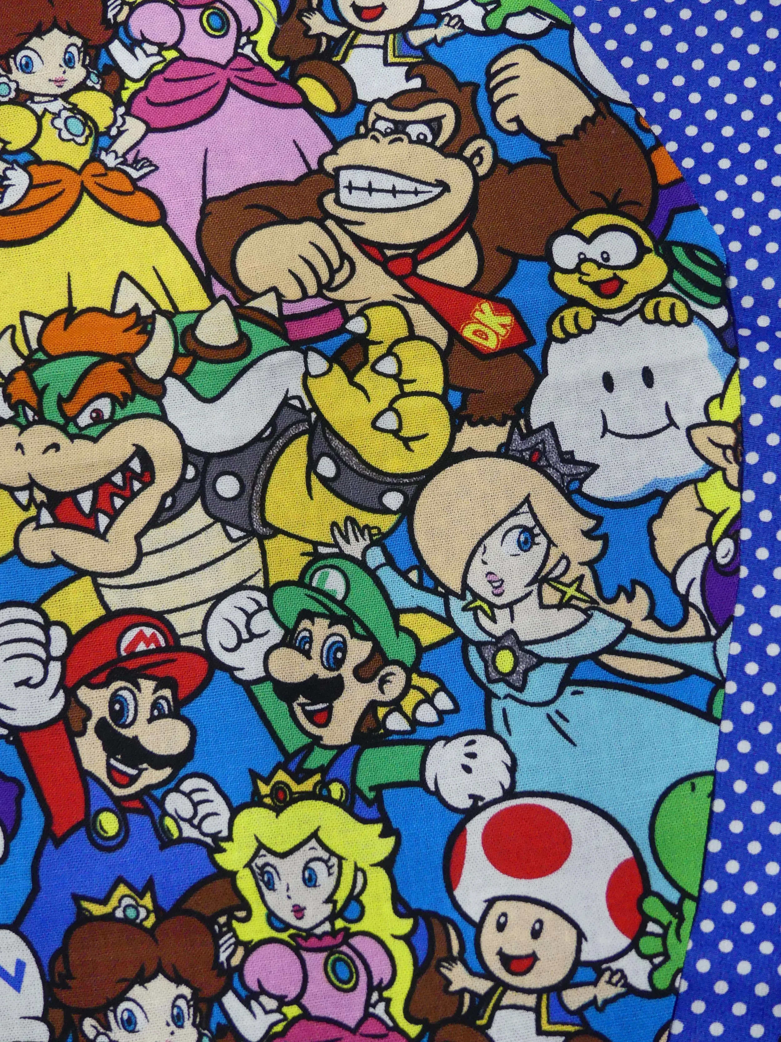 Scrub Cap - Mario - Dark Blue Spot