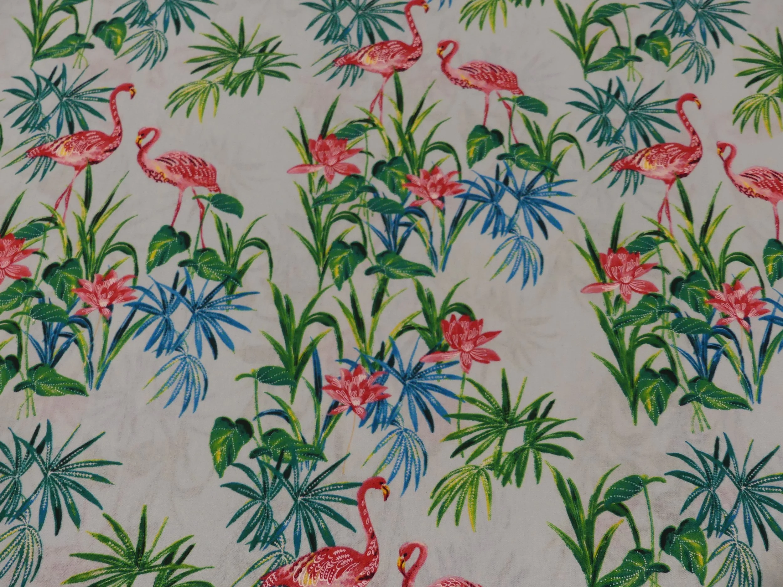 Scrub Top - Tropical Flamingo