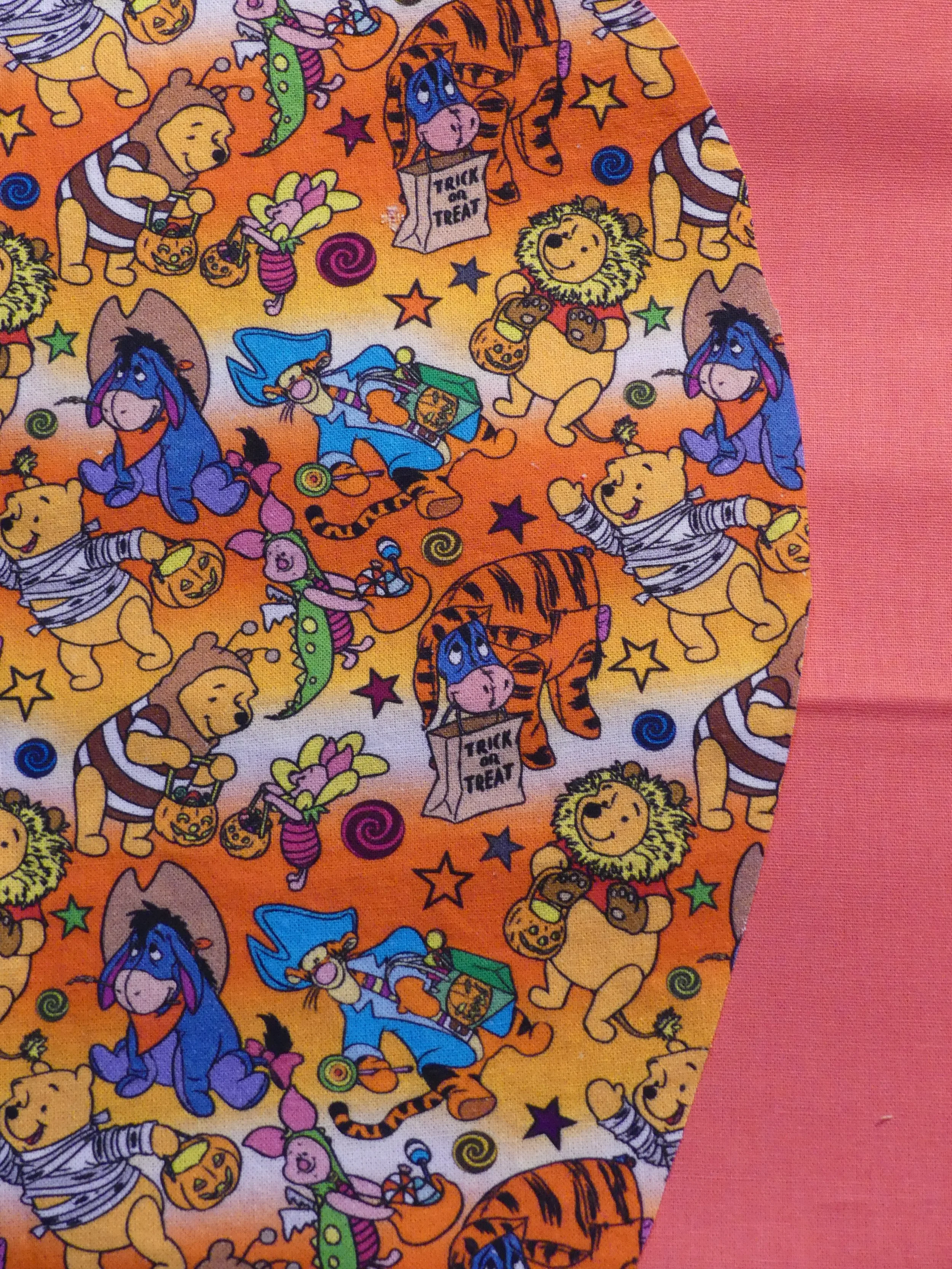 Scrub Cap - Halloween Winnie & Friends - Salmon