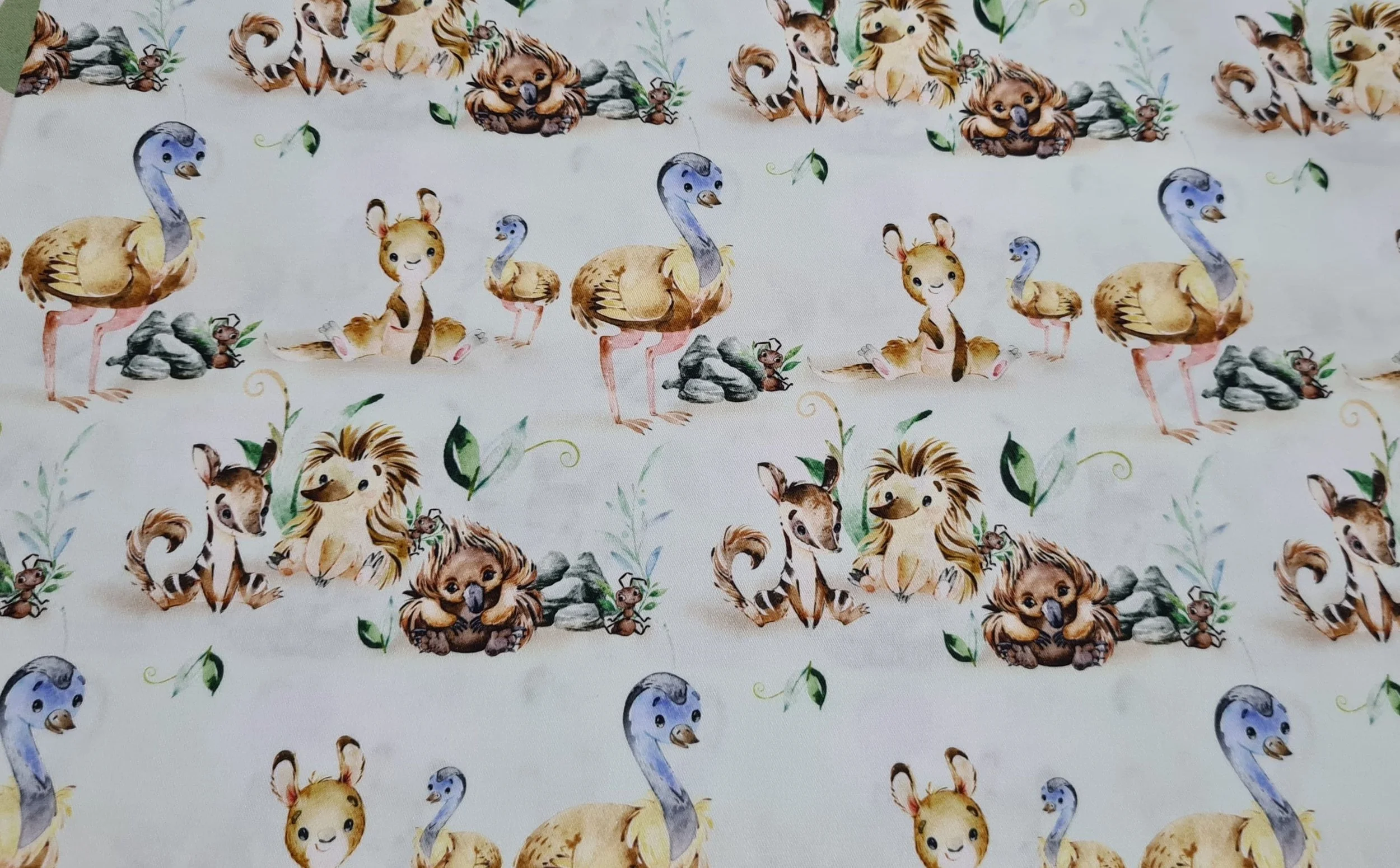 Scrub Top - Animal Friends in Mint