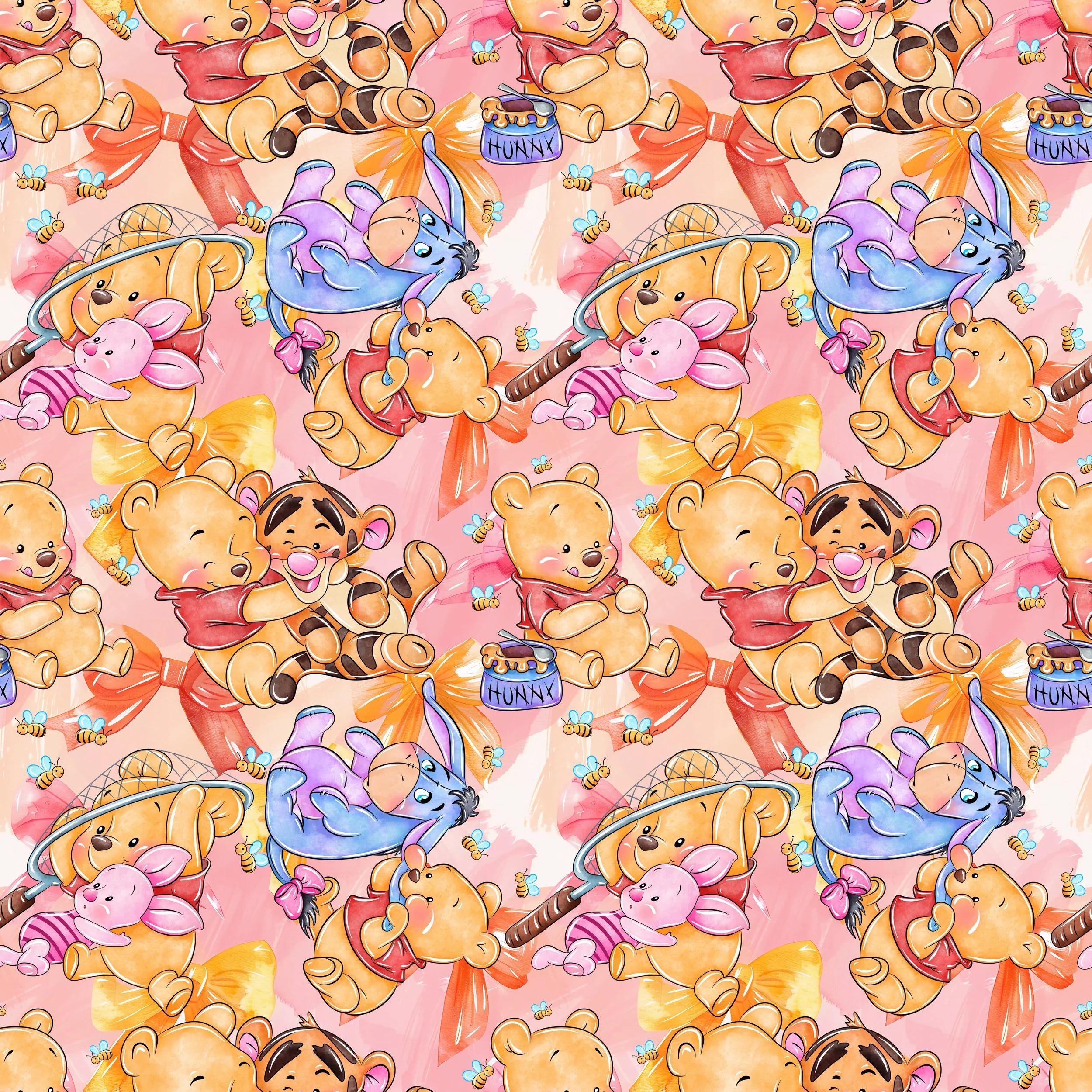 PREORDER - ROUND 33 - SCRUB TOP - 3308 BABY WINNIE CREW CATCH